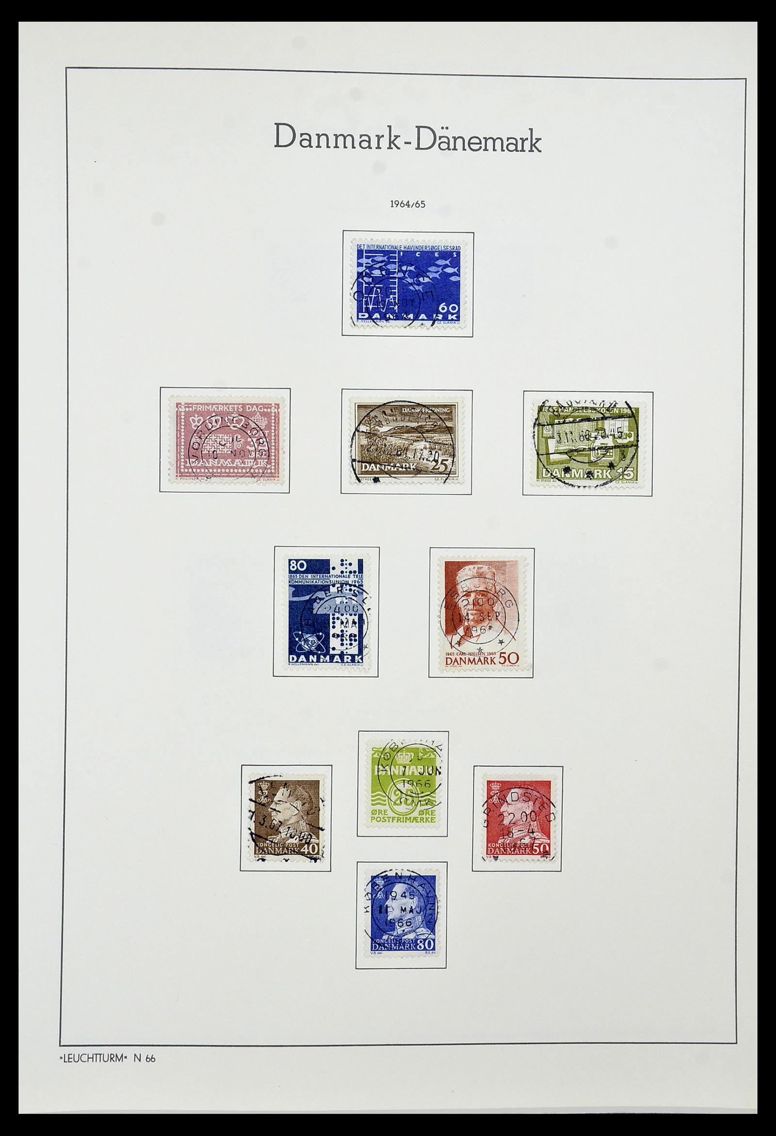 34183 022 - Postzegelverzameling 34183 Denemarken 1930-2014.