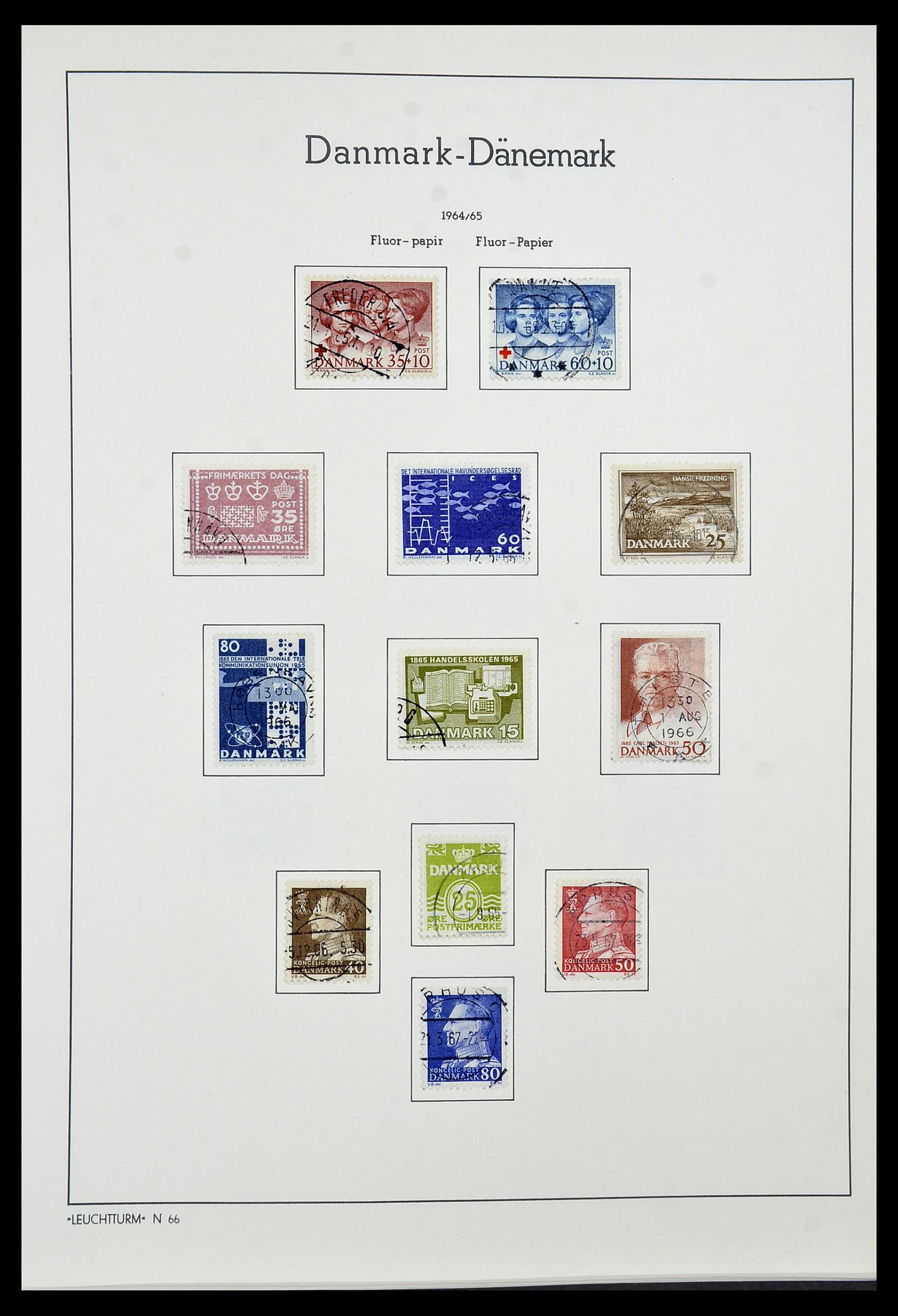 34183 023 - Postzegelverzameling 34183 Denemarken 1930-2014.