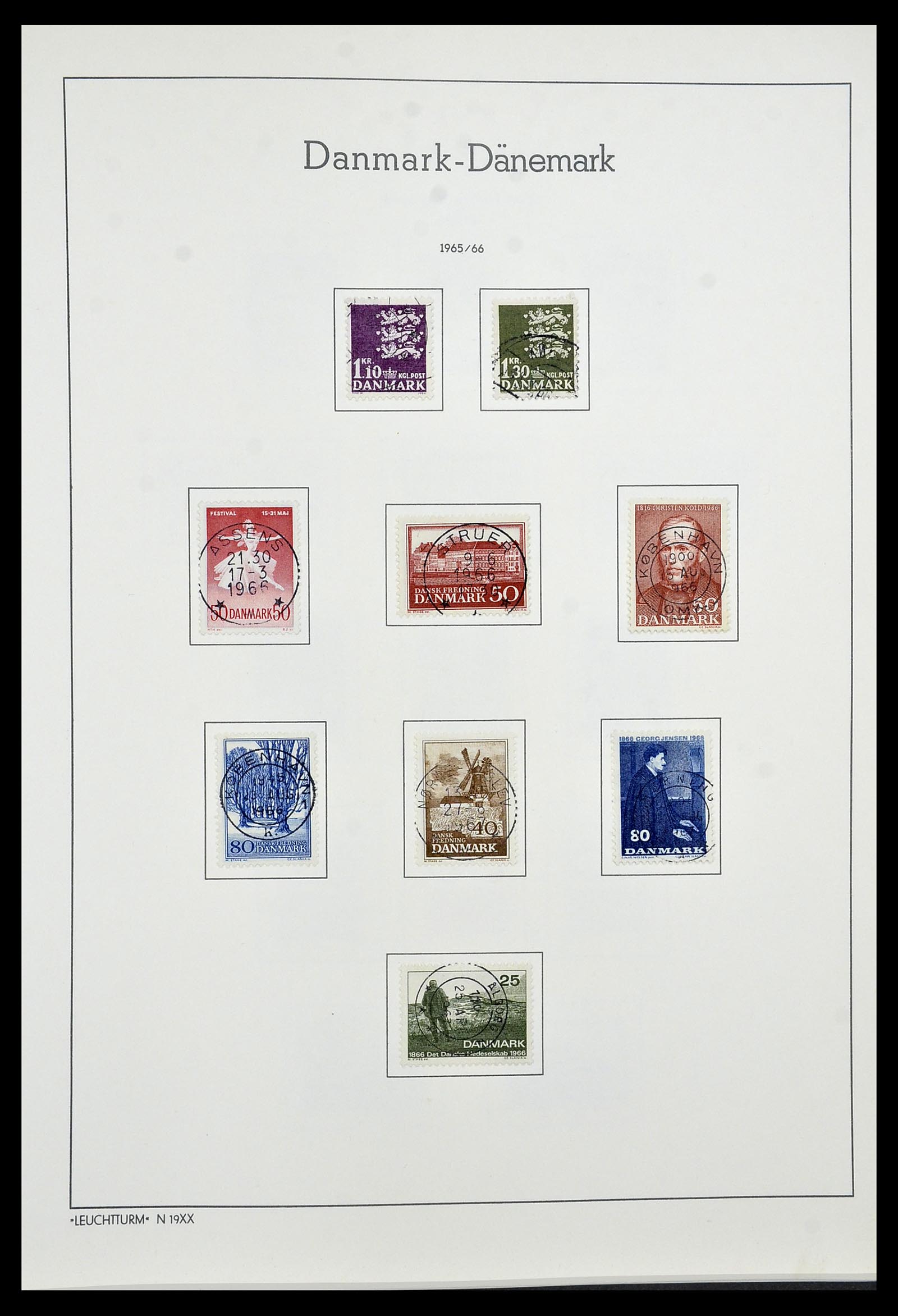 34183 024 - Postzegelverzameling 34183 Denemarken 1930-2014.