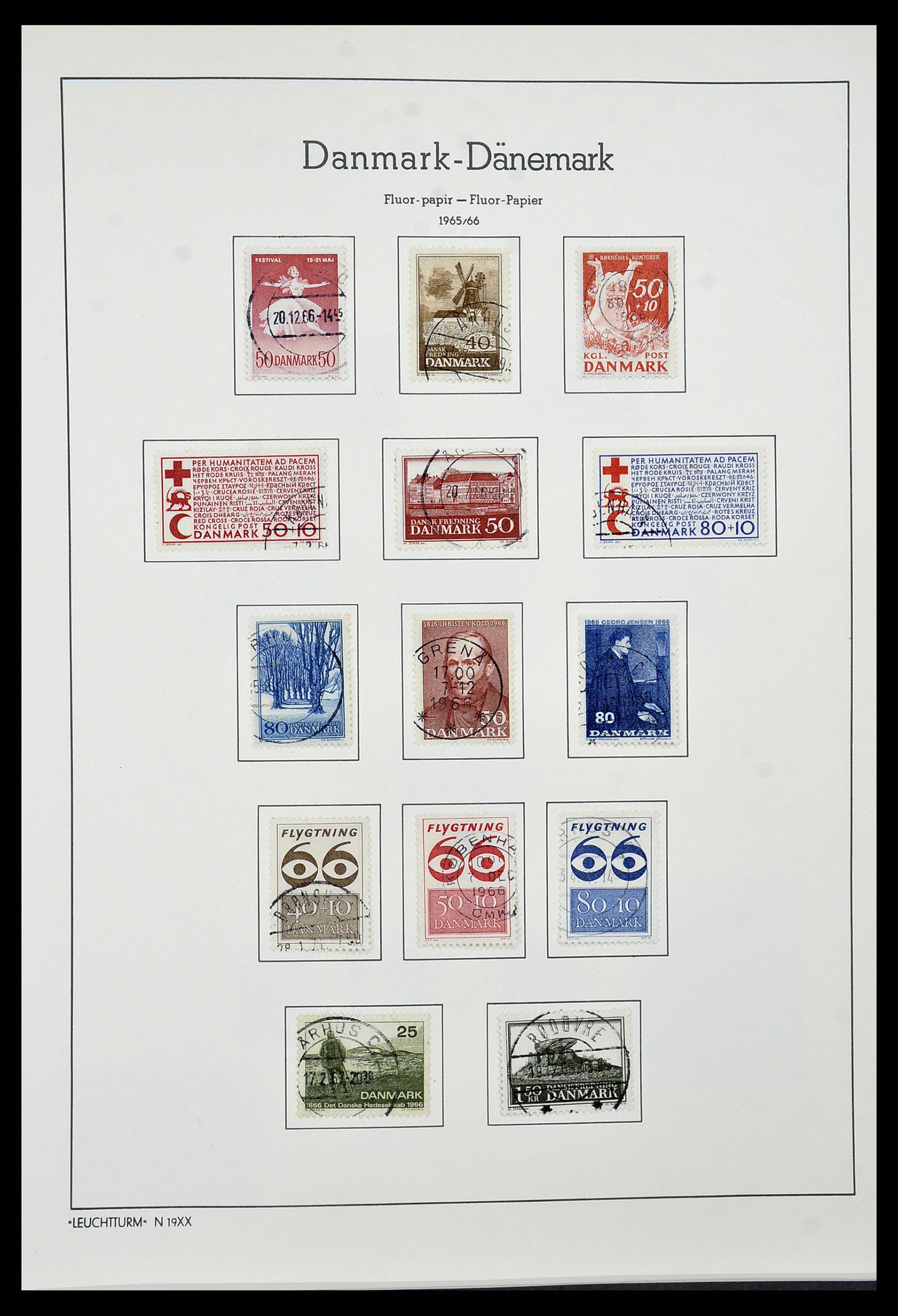 34183 025 - Postzegelverzameling 34183 Denemarken 1930-2014.