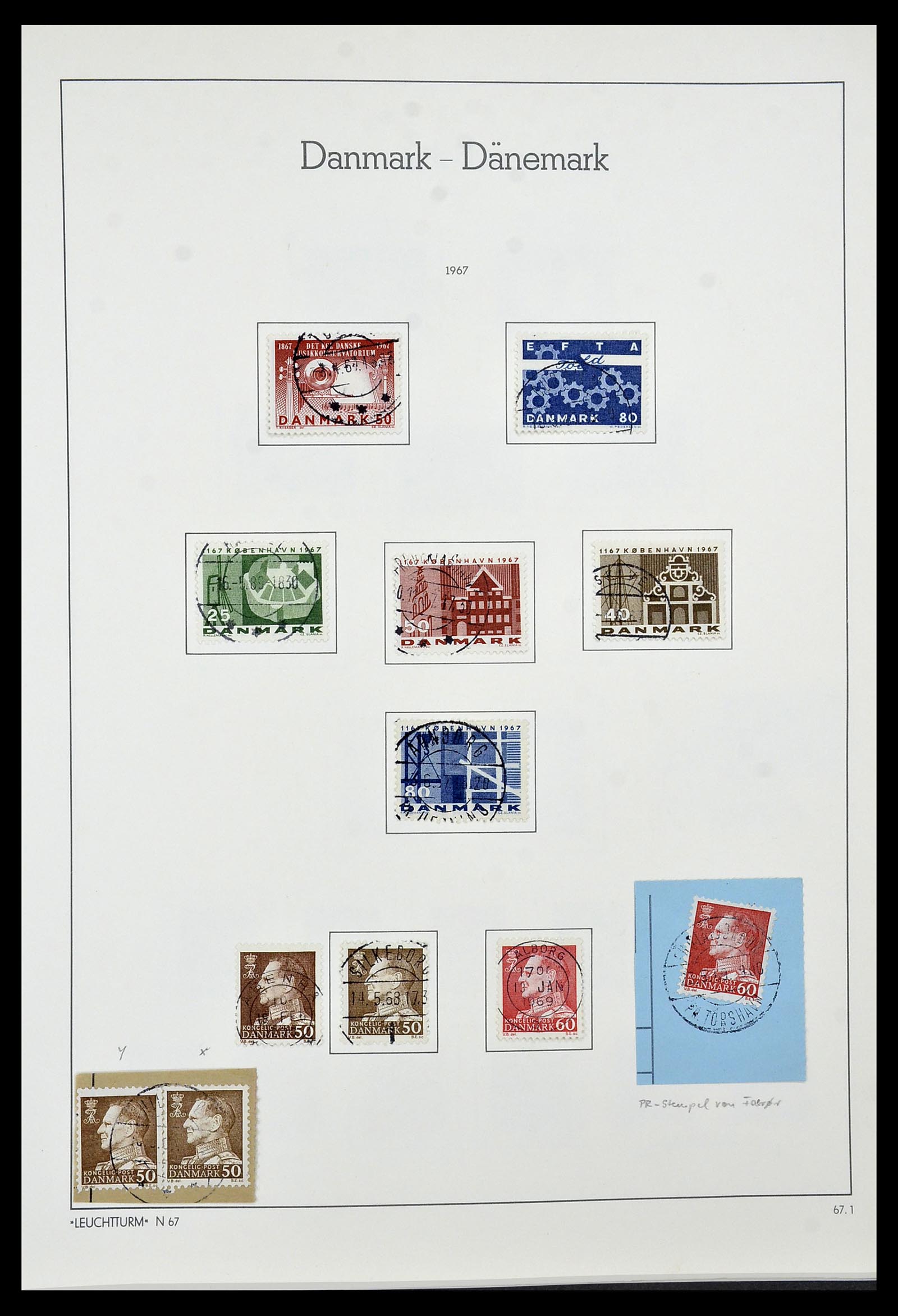 34183 026 - Postzegelverzameling 34183 Denemarken 1930-2014.