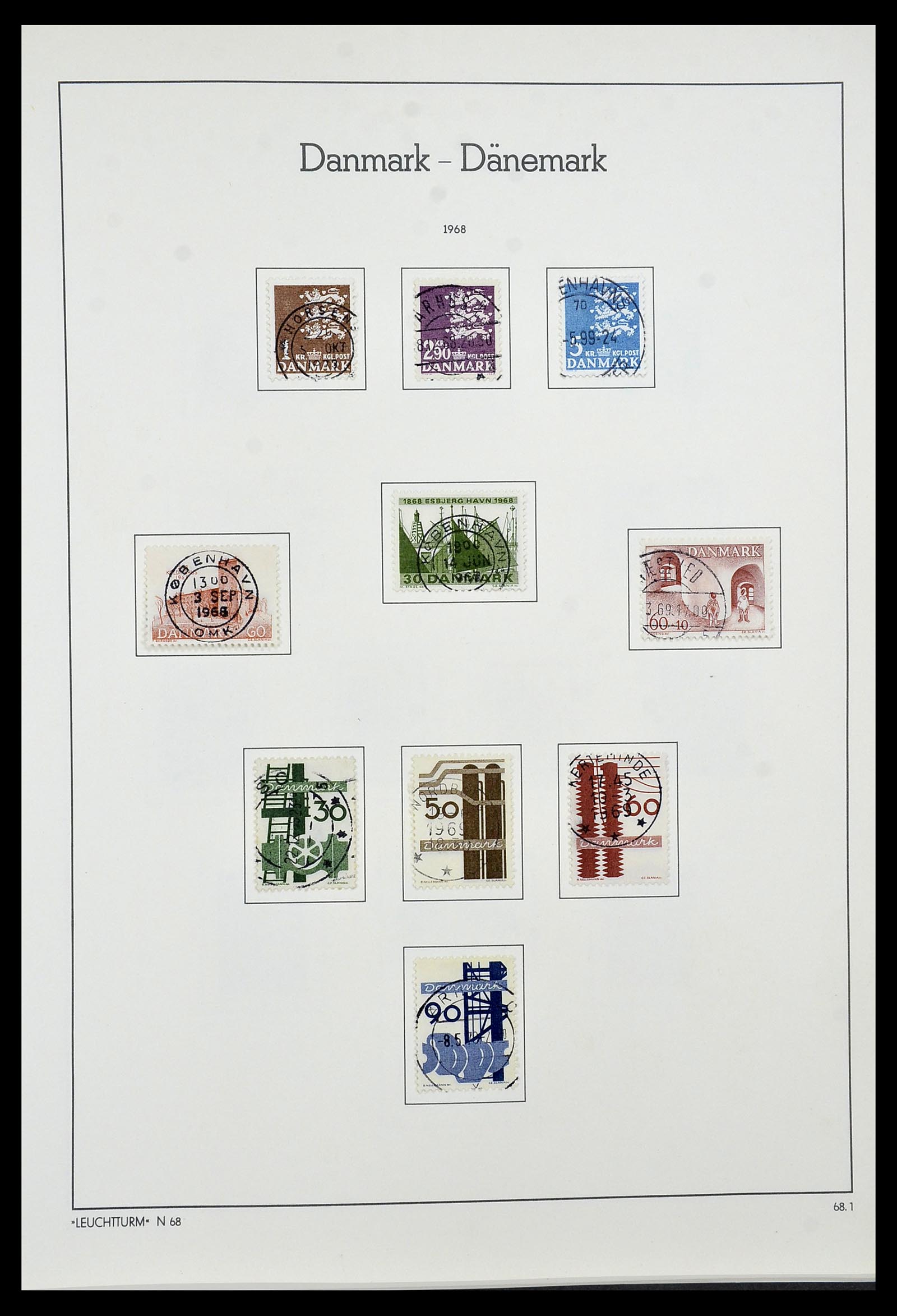 34183 028 - Postzegelverzameling 34183 Denemarken 1930-2014.