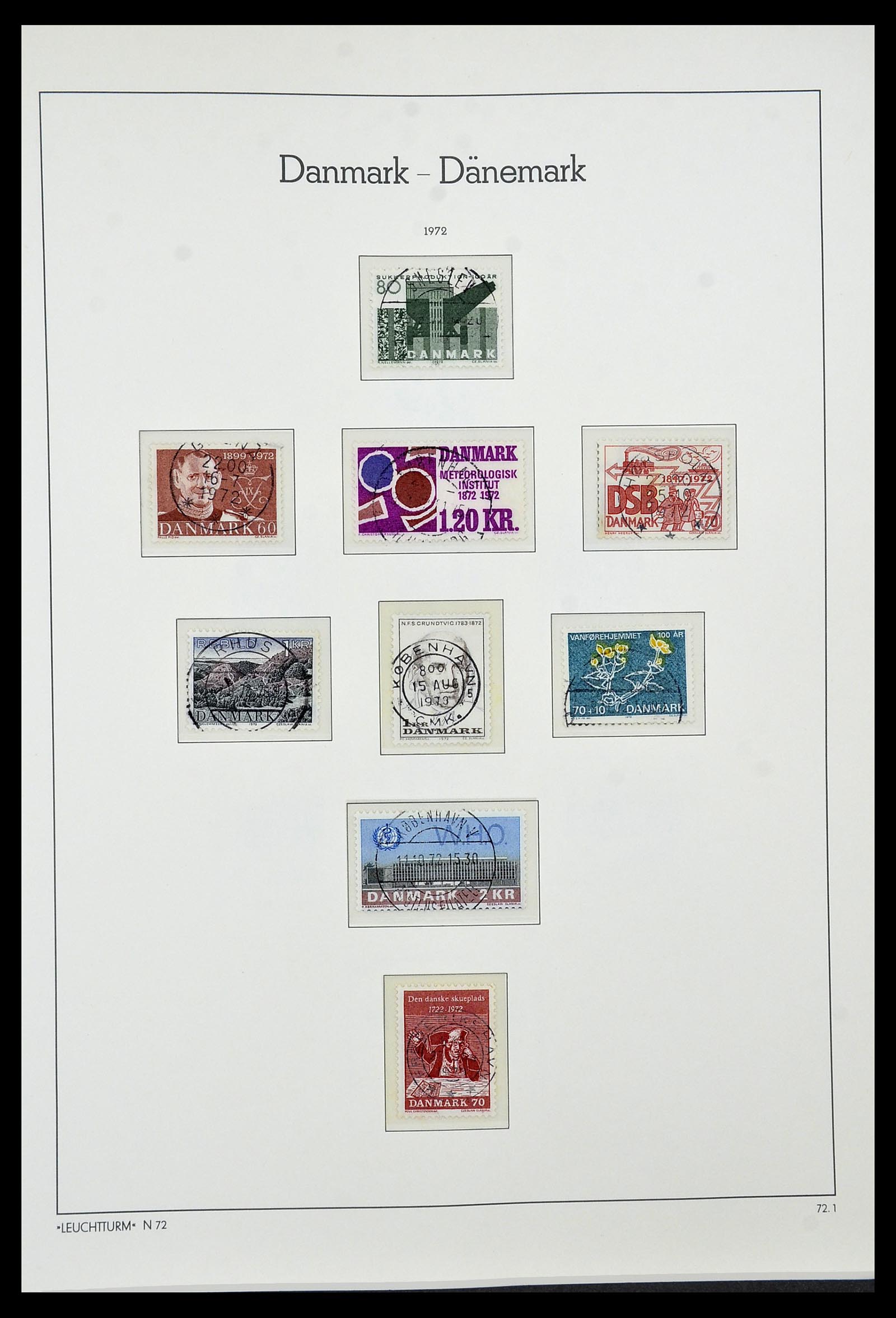 34183 033 - Postzegelverzameling 34183 Denemarken 1930-2014.