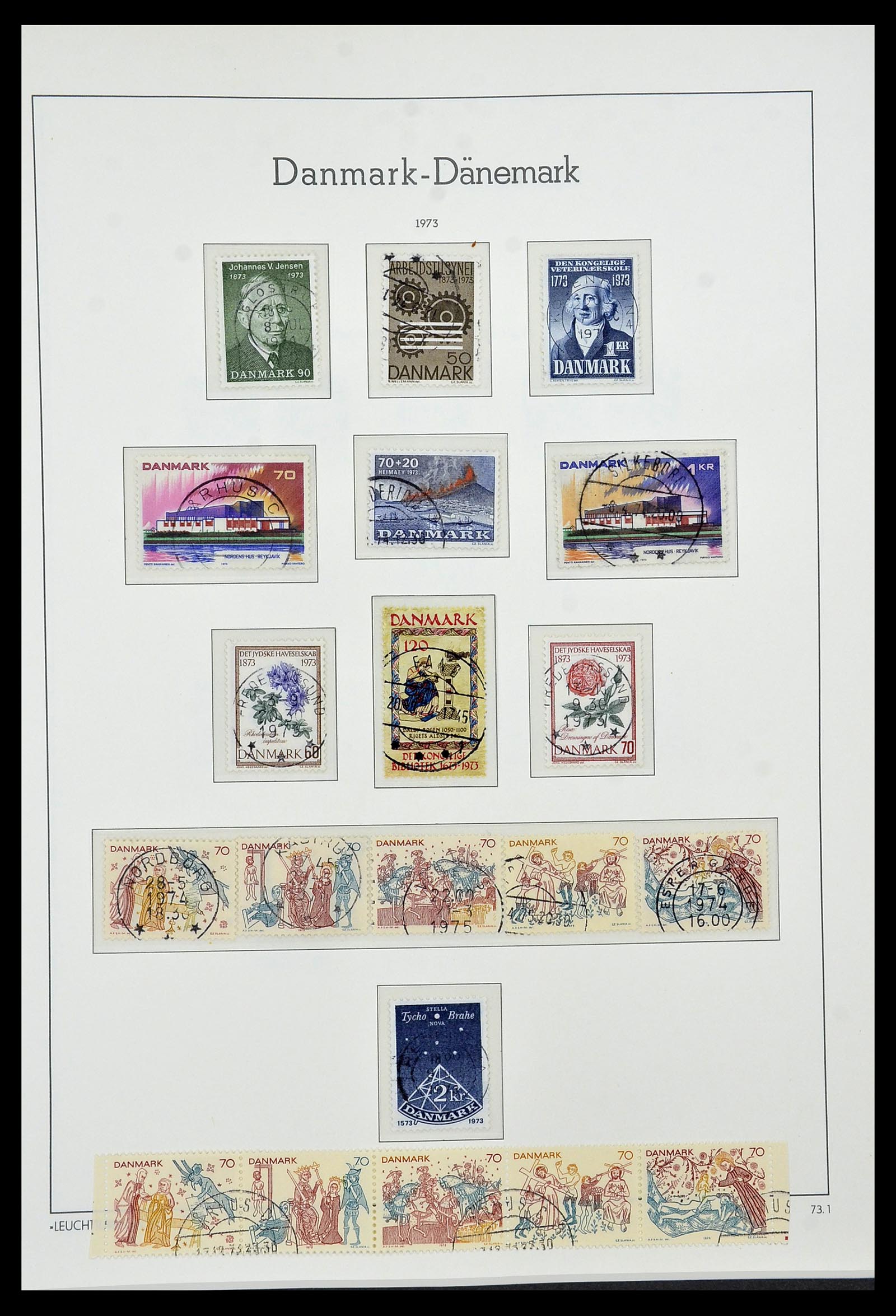 34183 035 - Postzegelverzameling 34183 Denemarken 1930-2014.