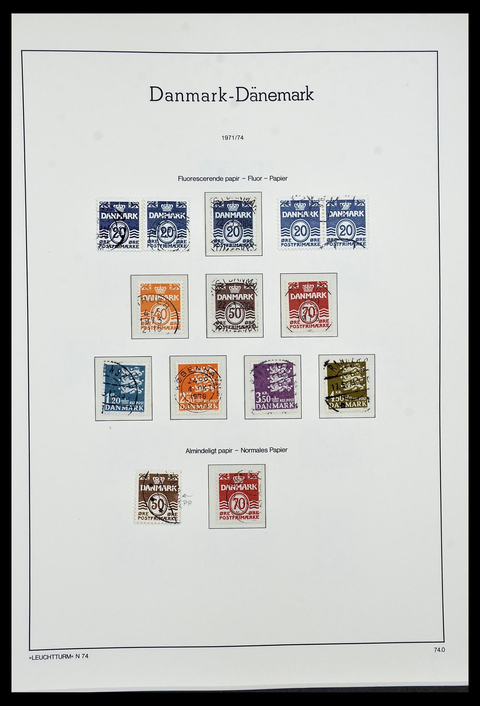 34183 036 - Postzegelverzameling 34183 Denemarken 1930-2014.