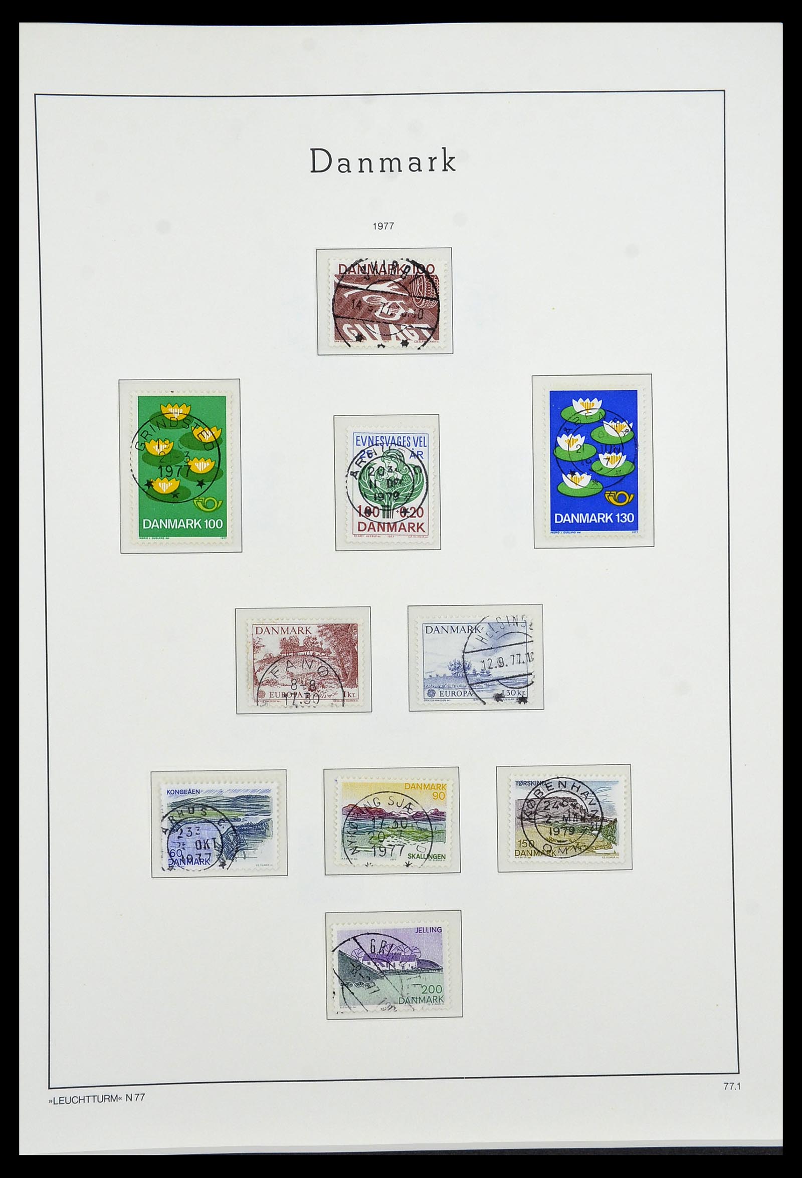 34183 045 - Postzegelverzameling 34183 Denemarken 1930-2014.