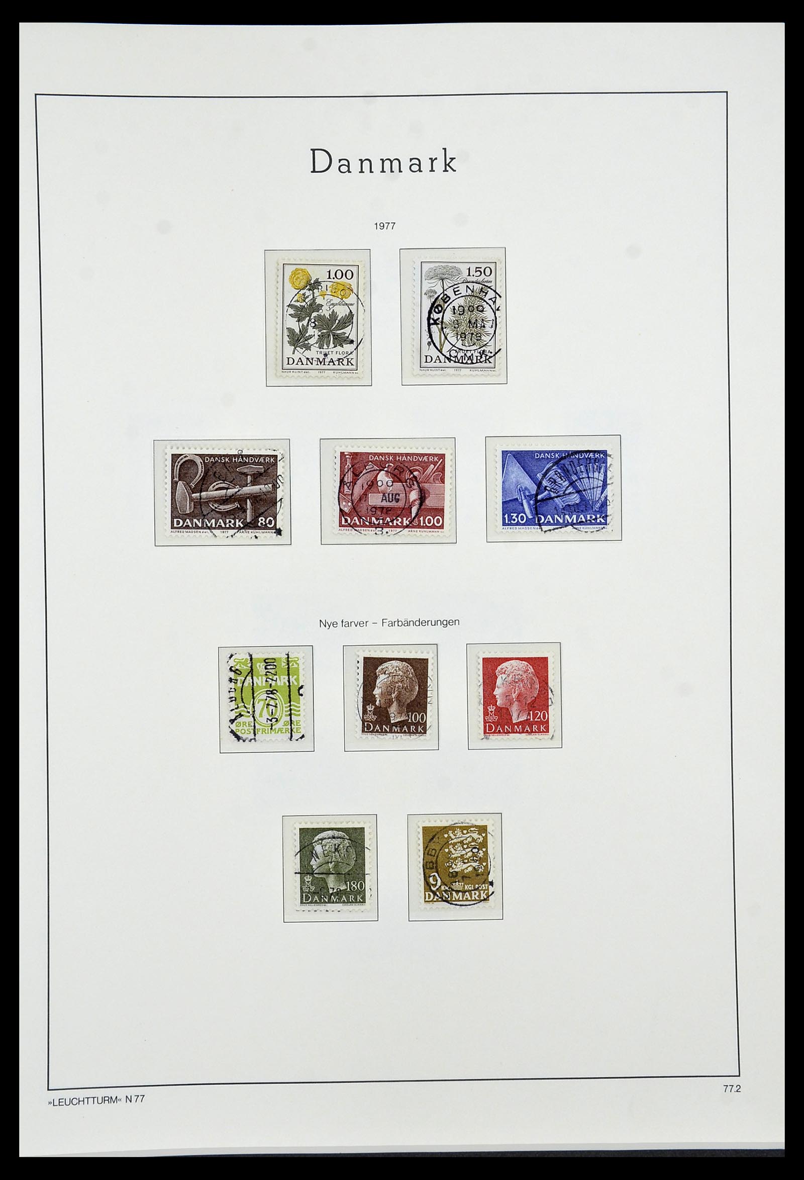 34183 046 - Postzegelverzameling 34183 Denemarken 1930-2014.