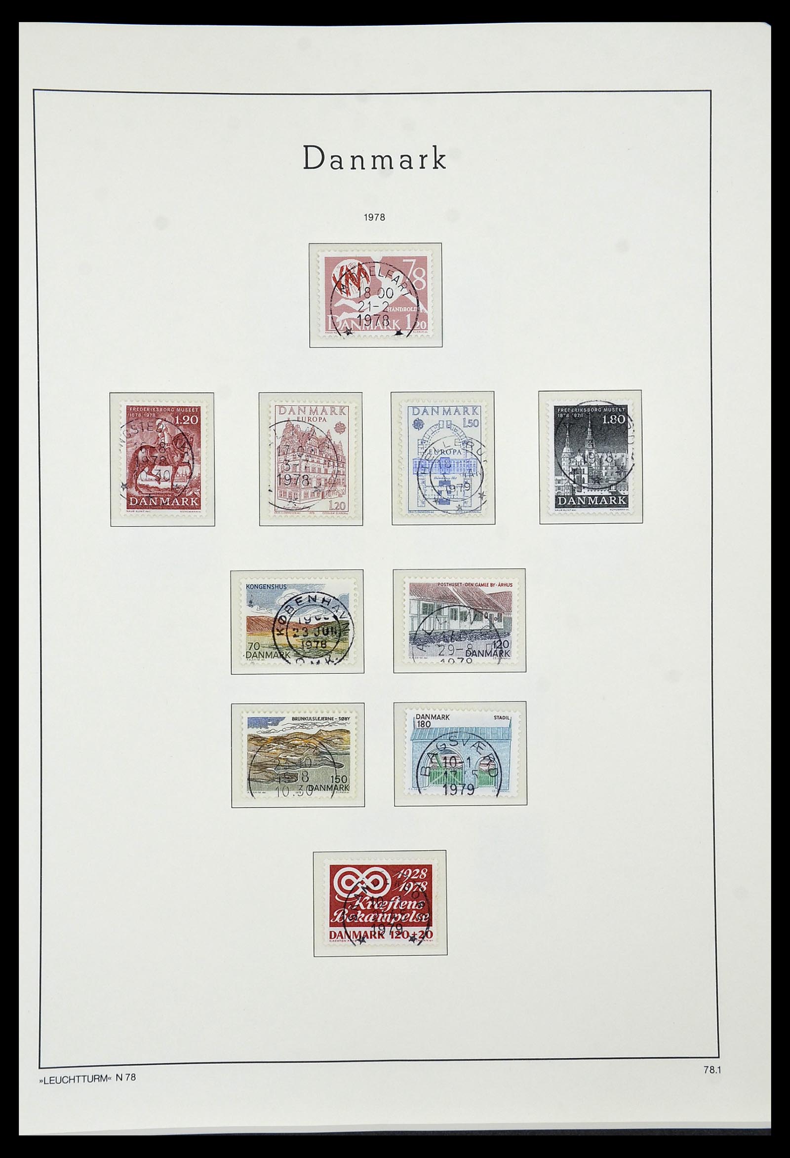 34183 047 - Postzegelverzameling 34183 Denemarken 1930-2014.