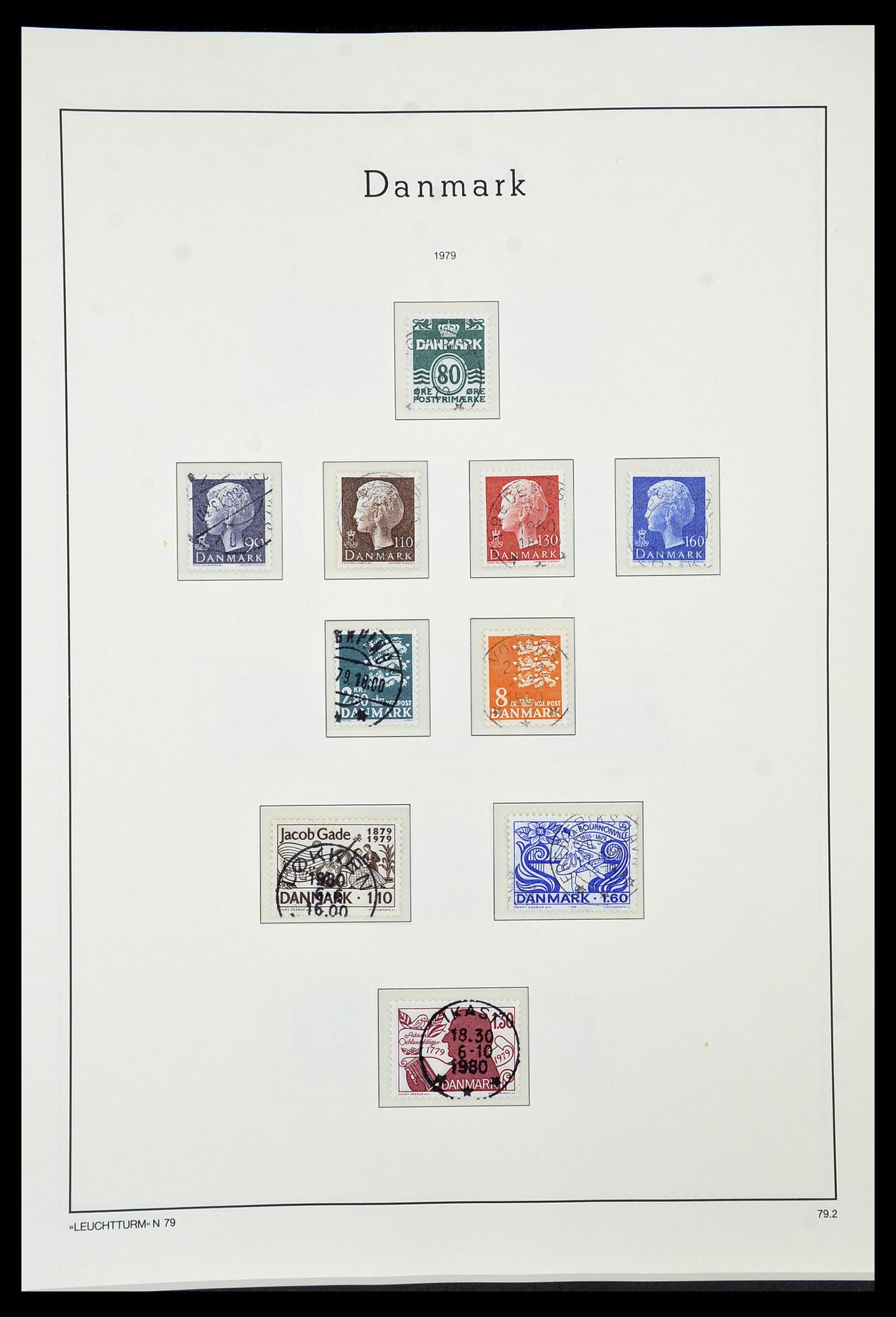 34183 050 - Postzegelverzameling 34183 Denemarken 1930-2014.
