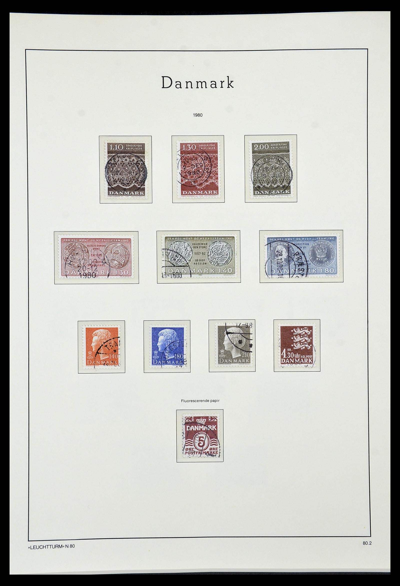 34183 052 - Postzegelverzameling 34183 Denemarken 1930-2014.