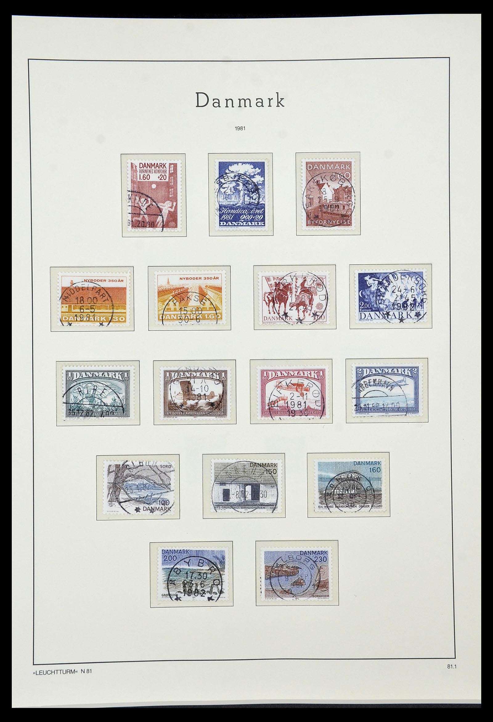 34183 053 - Postzegelverzameling 34183 Denemarken 1930-2014.