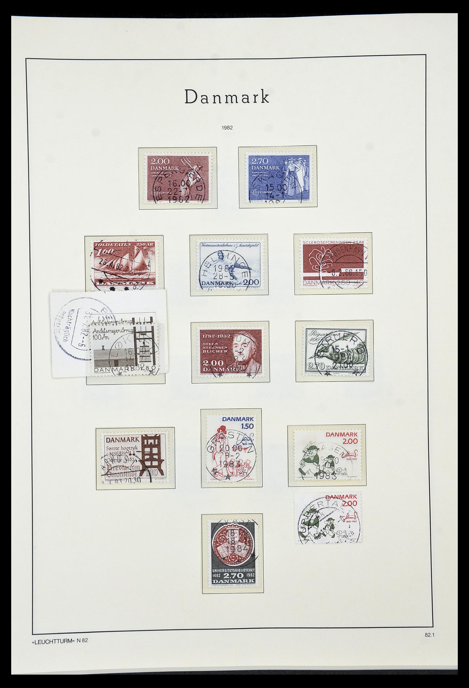 34183 055 - Postzegelverzameling 34183 Denemarken 1930-2014.