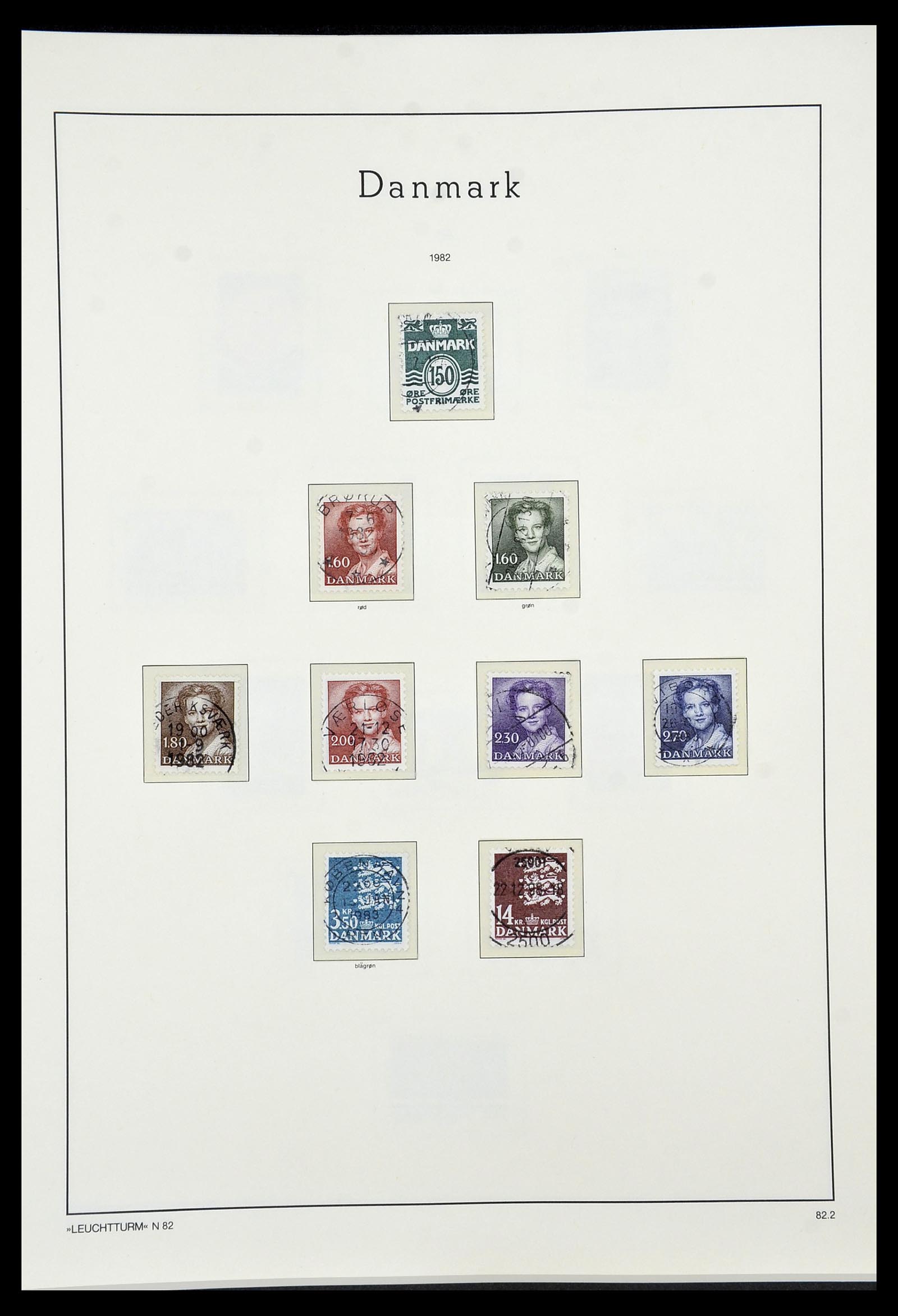 34183 056 - Postzegelverzameling 34183 Denemarken 1930-2014.