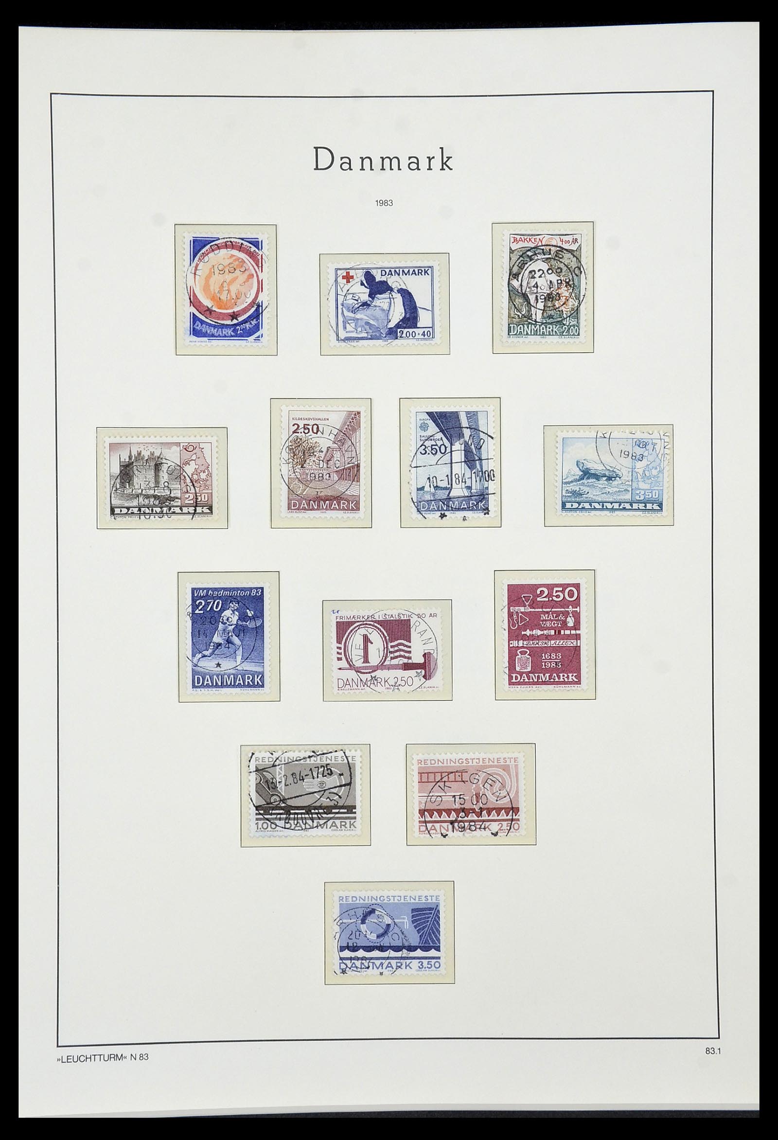 34183 057 - Postzegelverzameling 34183 Denemarken 1930-2014.