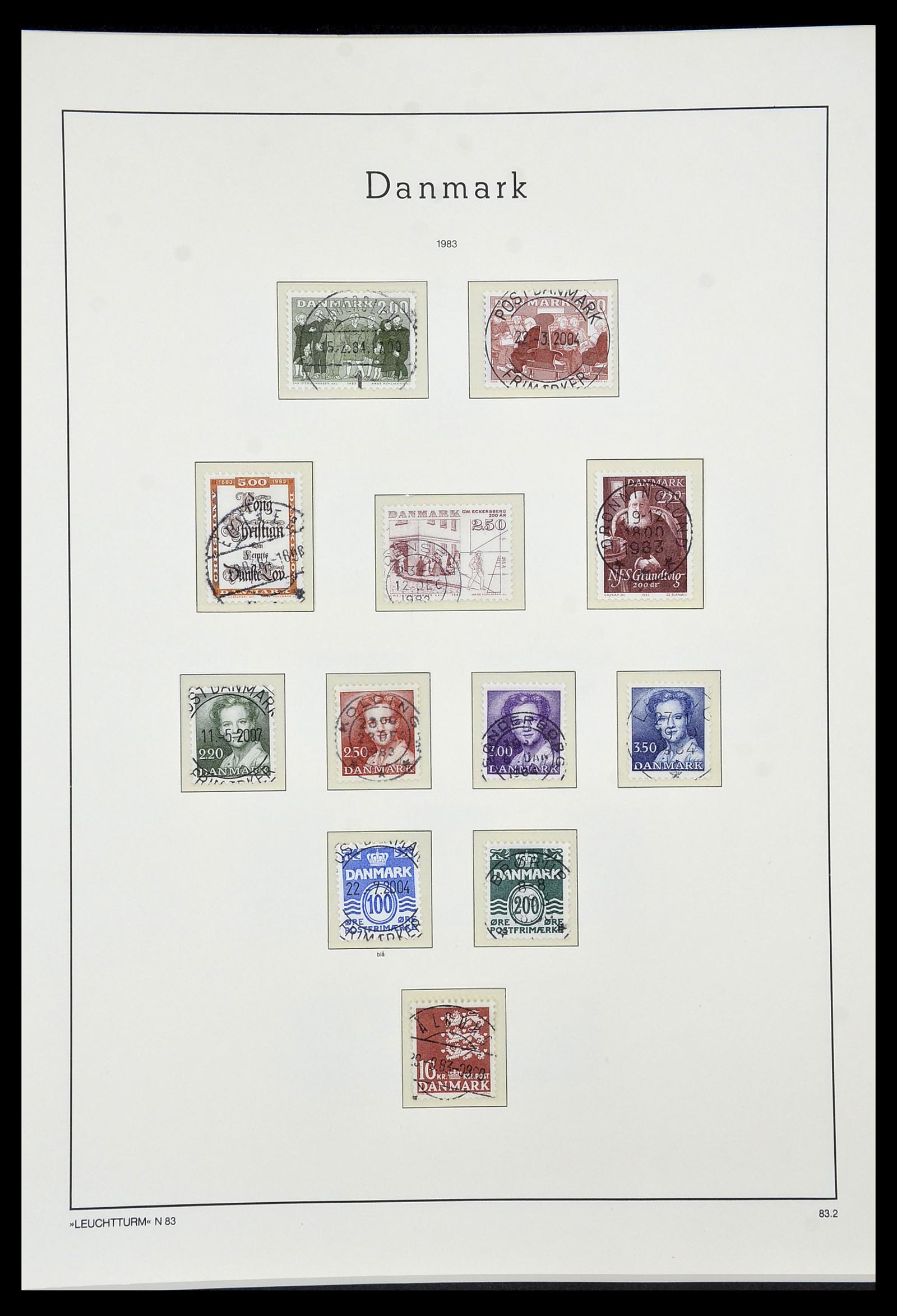 34183 058 - Postzegelverzameling 34183 Denemarken 1930-2014.