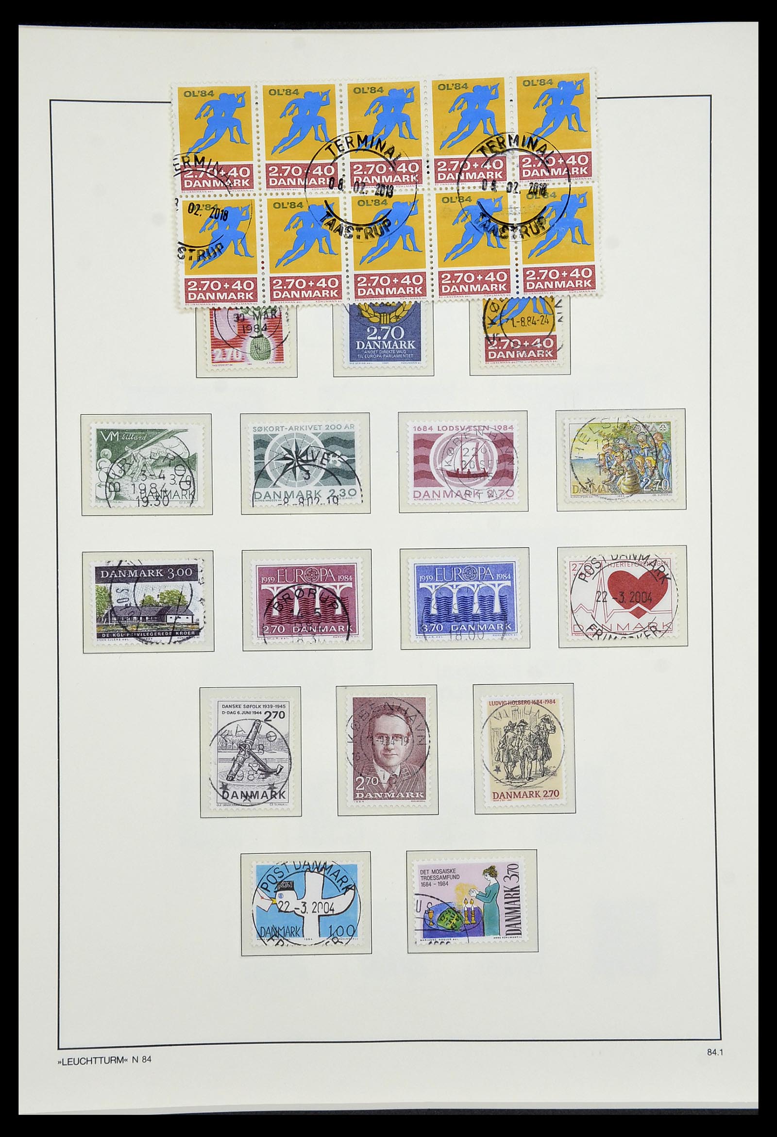 34183 059 - Postzegelverzameling 34183 Denemarken 1930-2014.