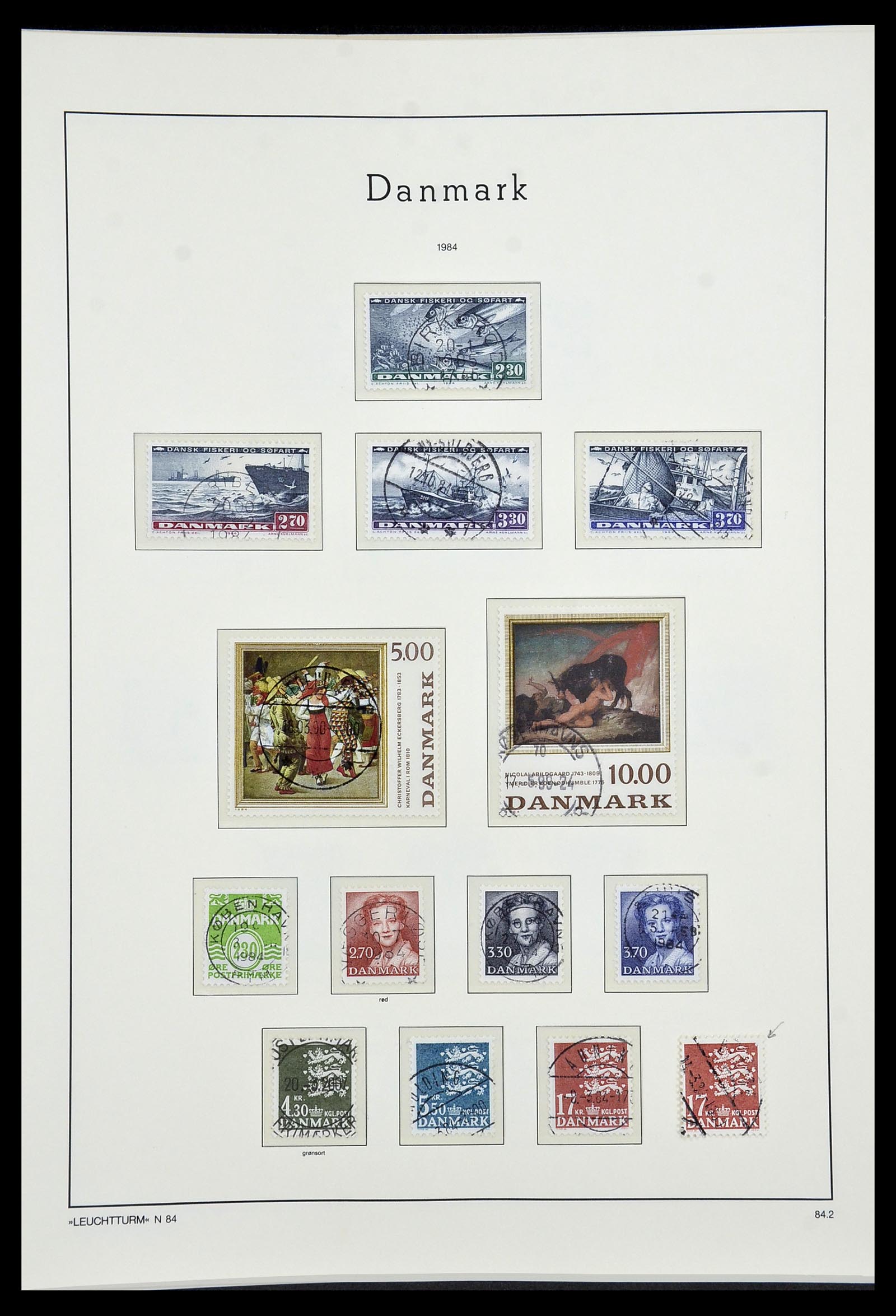 34183 060 - Postzegelverzameling 34183 Denemarken 1930-2014.