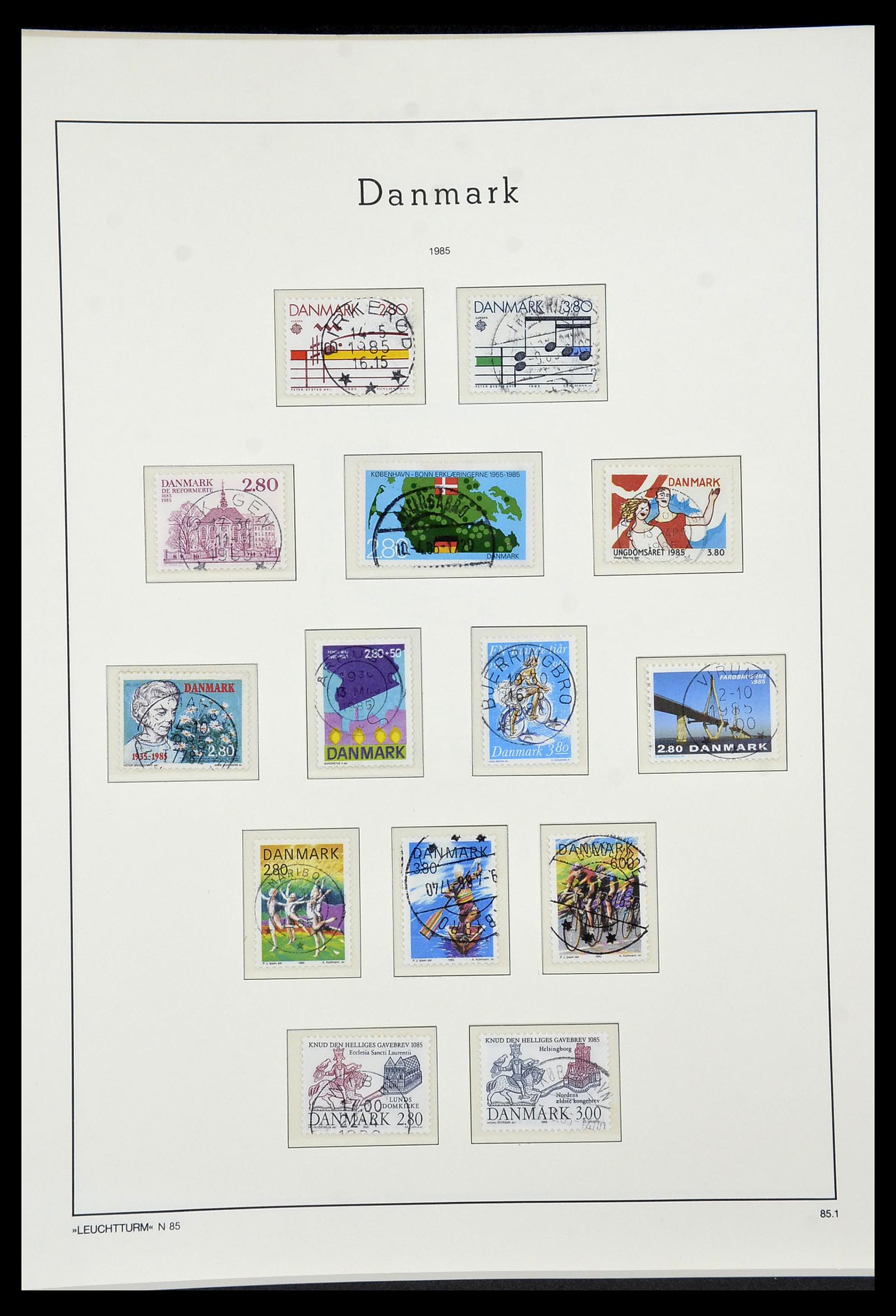 34183 061 - Postzegelverzameling 34183 Denemarken 1930-2014.