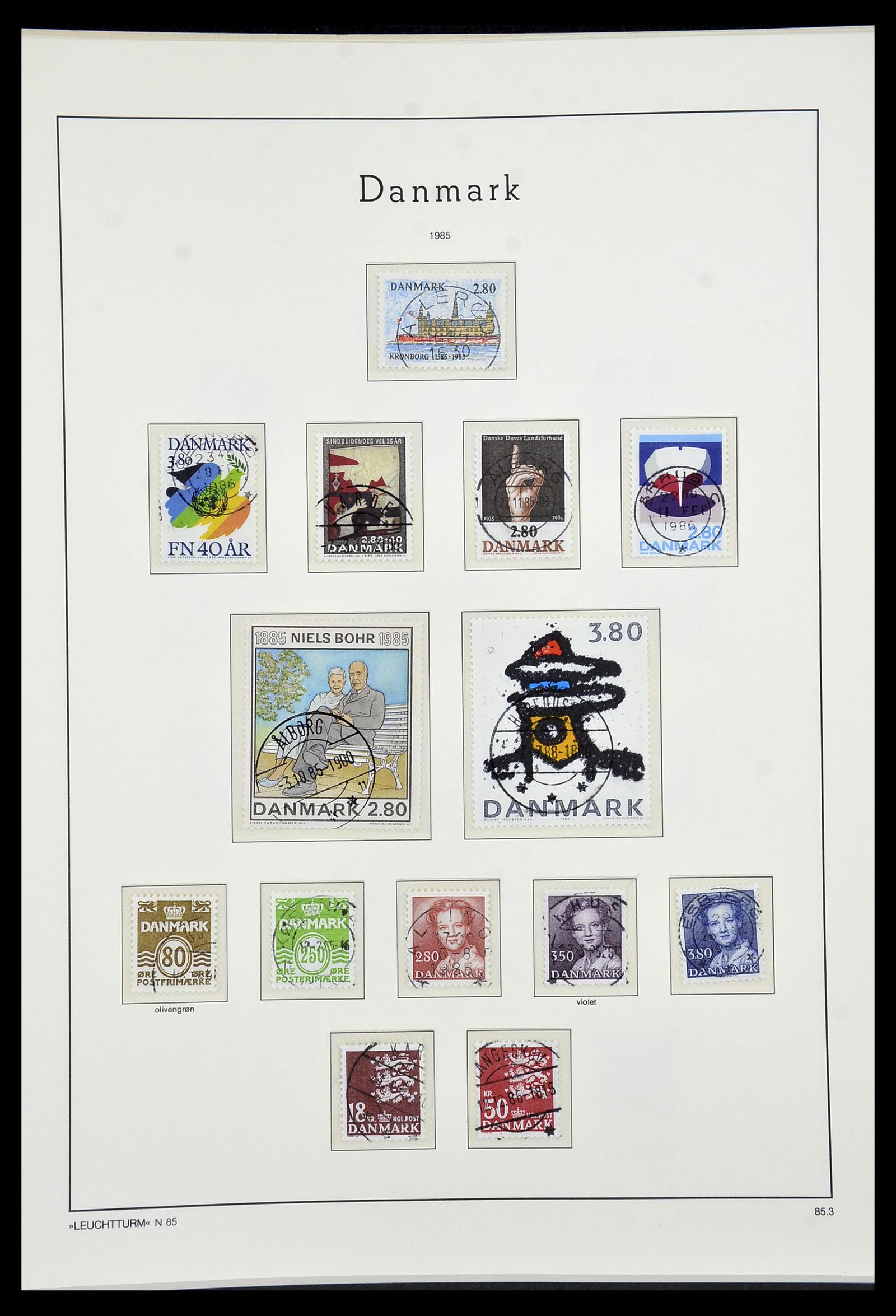 34183 063 - Postzegelverzameling 34183 Denemarken 1930-2014.