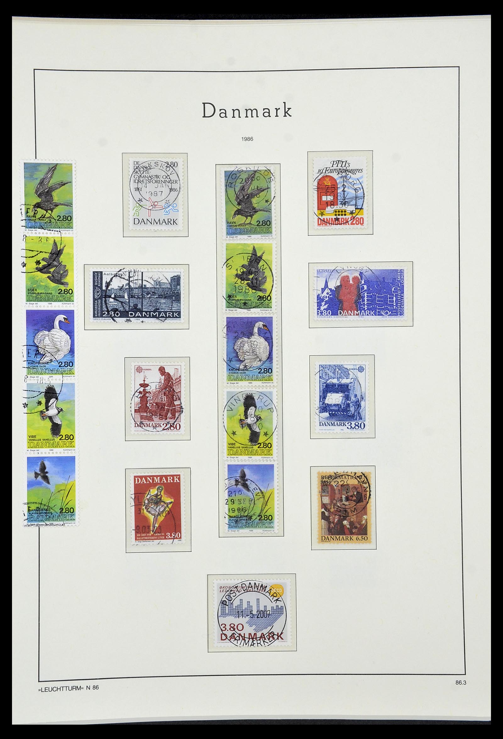34183 066 - Postzegelverzameling 34183 Denemarken 1930-2014.
