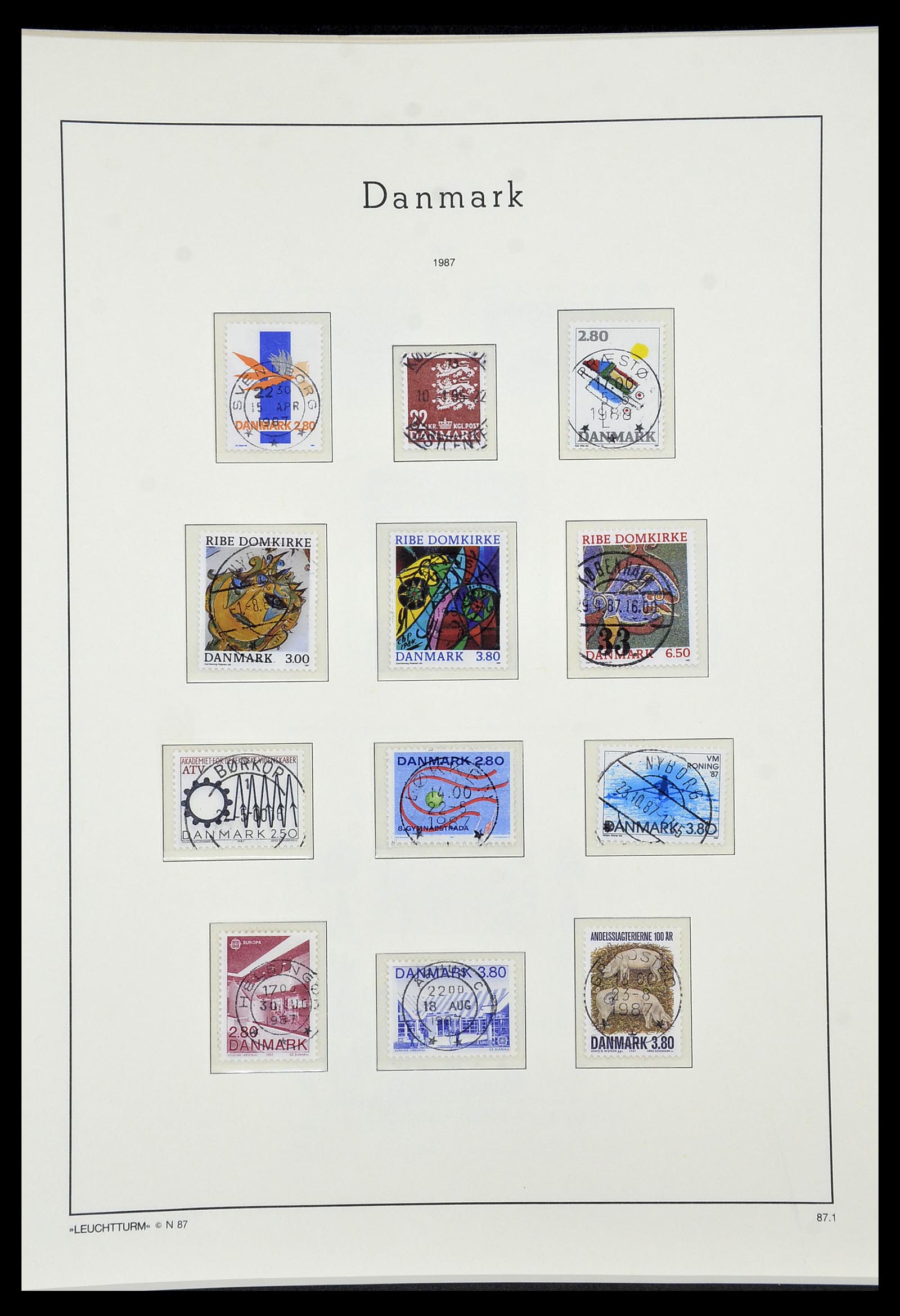 34183 067 - Postzegelverzameling 34183 Denemarken 1930-2014.