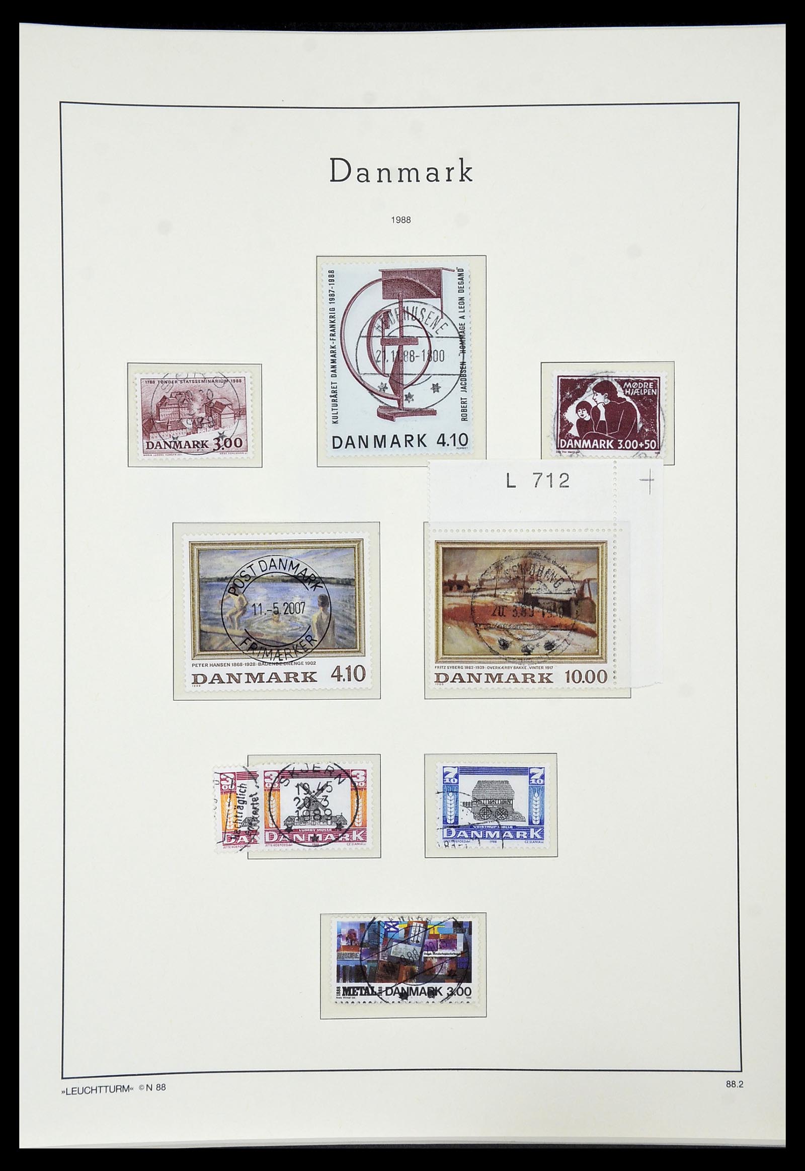 34183 070 - Postzegelverzameling 34183 Denemarken 1930-2014.