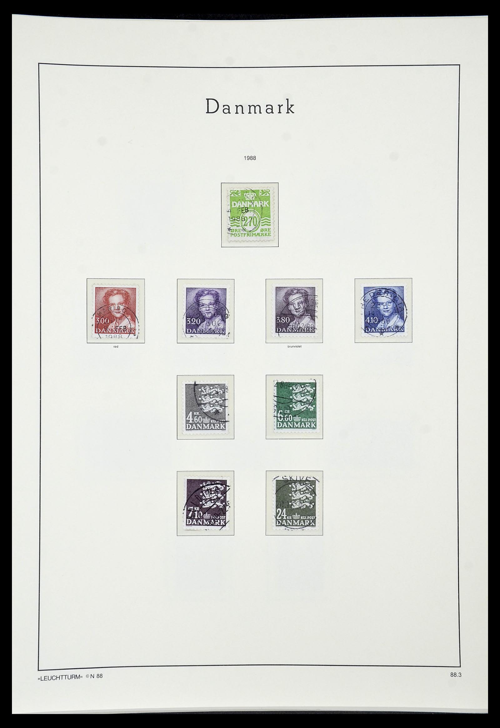 34183 071 - Postzegelverzameling 34183 Denemarken 1930-2014.