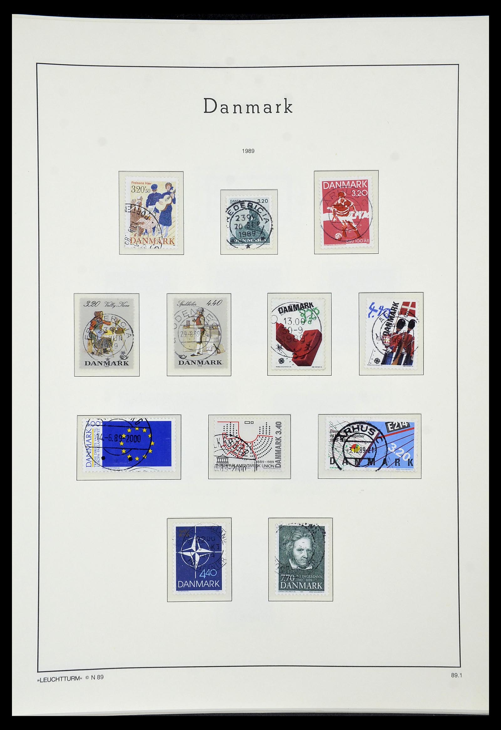 34183 072 - Postzegelverzameling 34183 Denemarken 1930-2014.