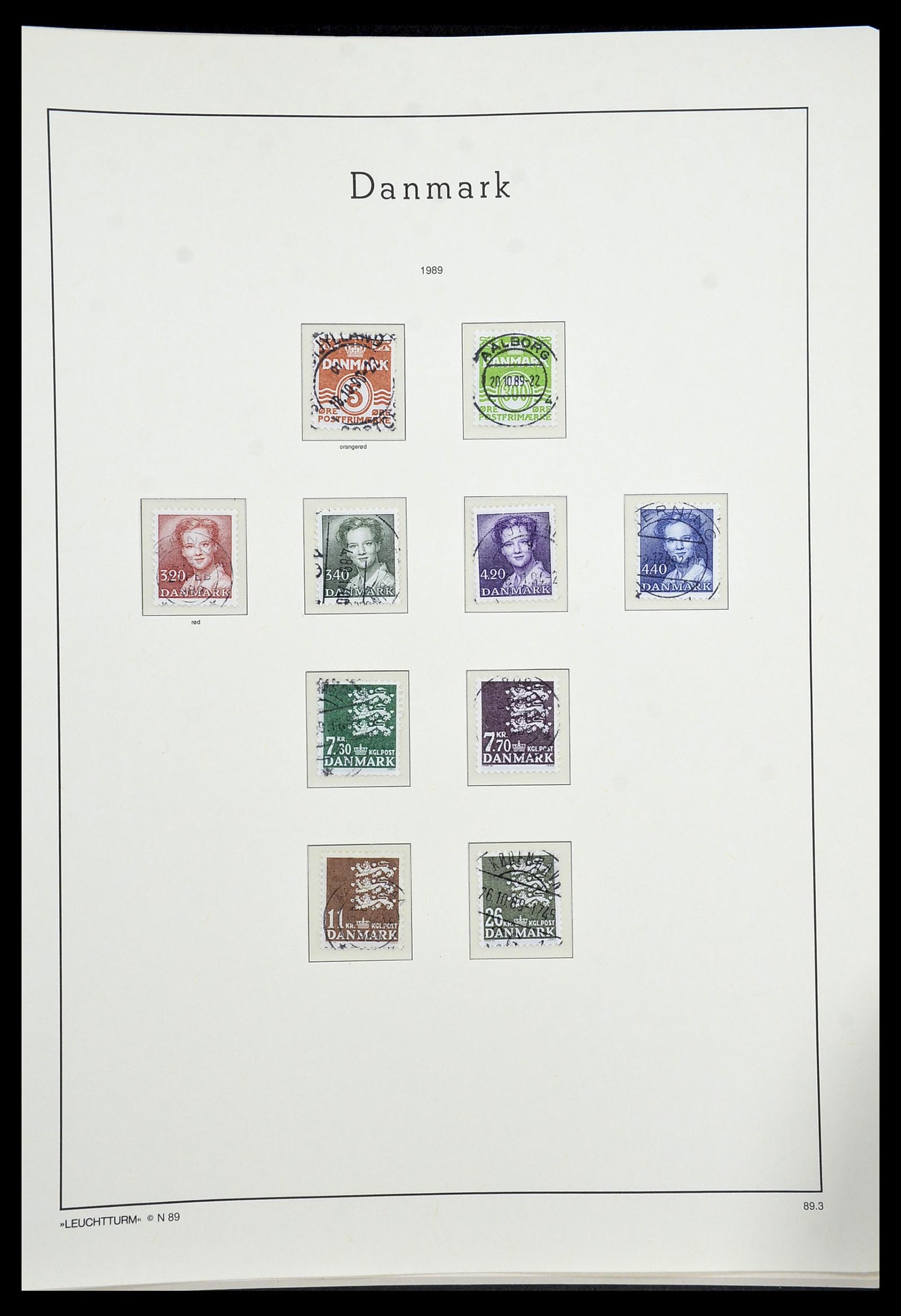 34183 074 - Postzegelverzameling 34183 Denemarken 1930-2014.