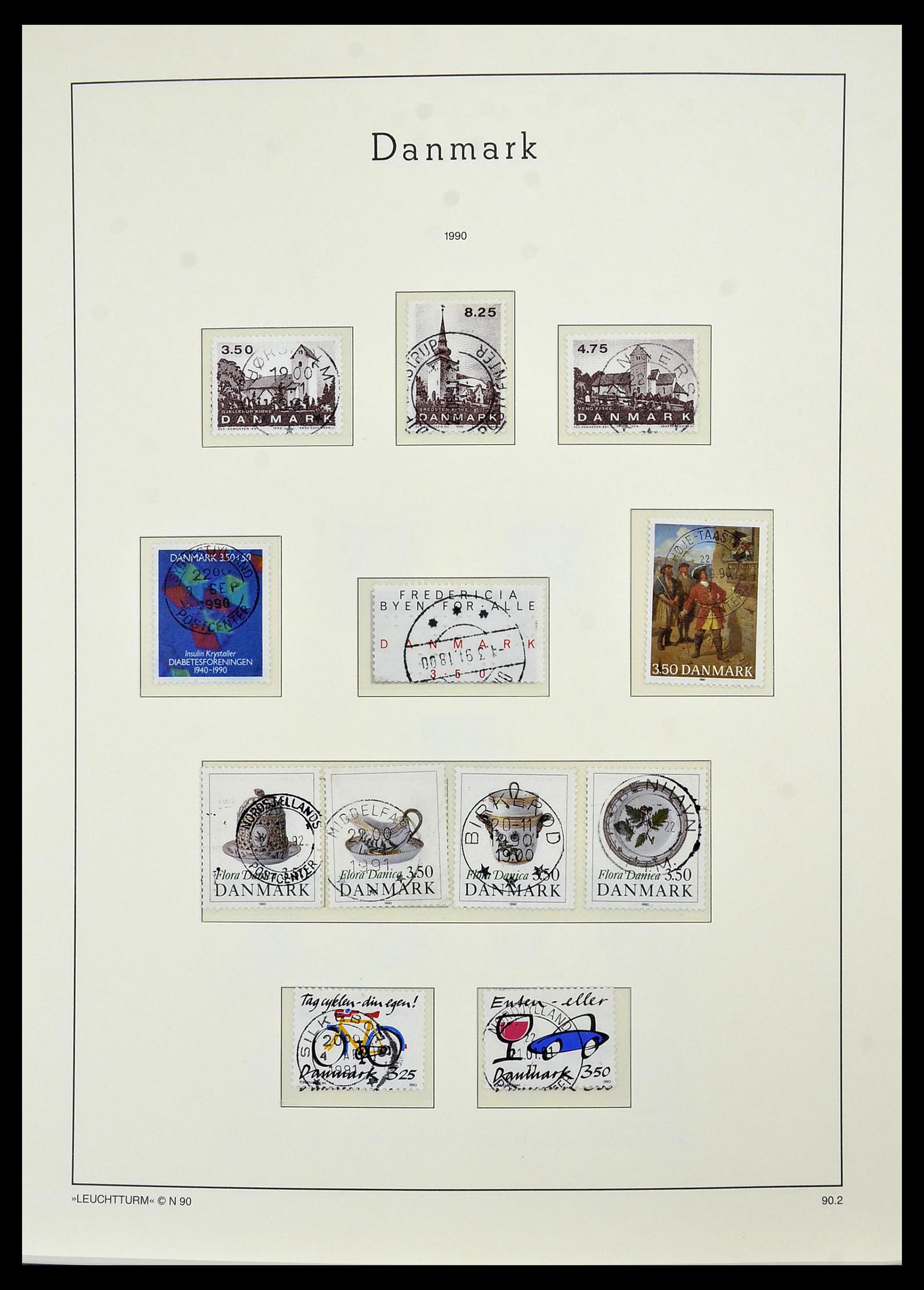 34183 076 - Postzegelverzameling 34183 Denemarken 1930-2014.