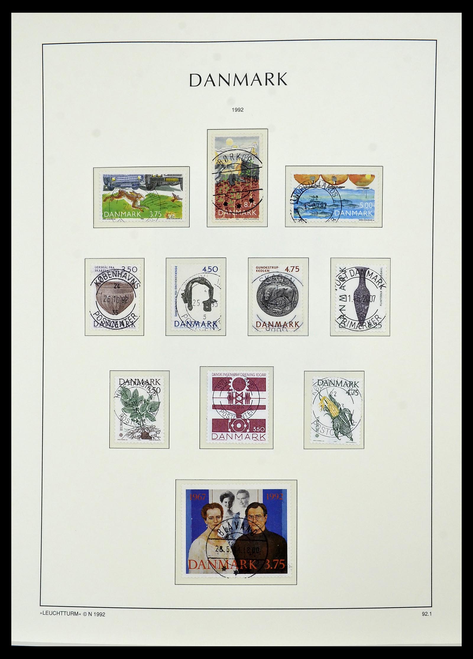 34183 080 - Postzegelverzameling 34183 Denemarken 1930-2014.