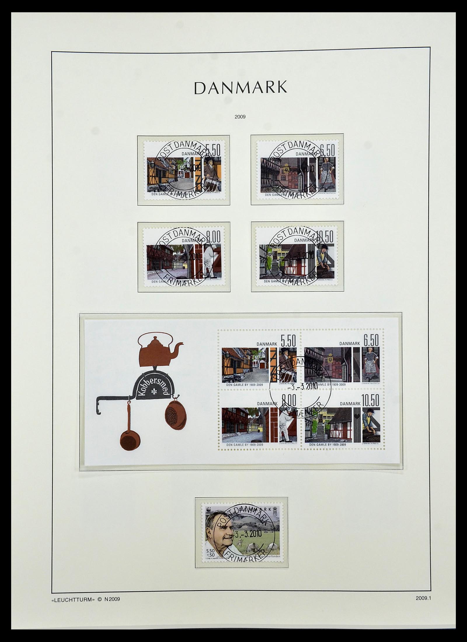 34183 142 - Postzegelverzameling 34183 Denemarken 1930-2014.