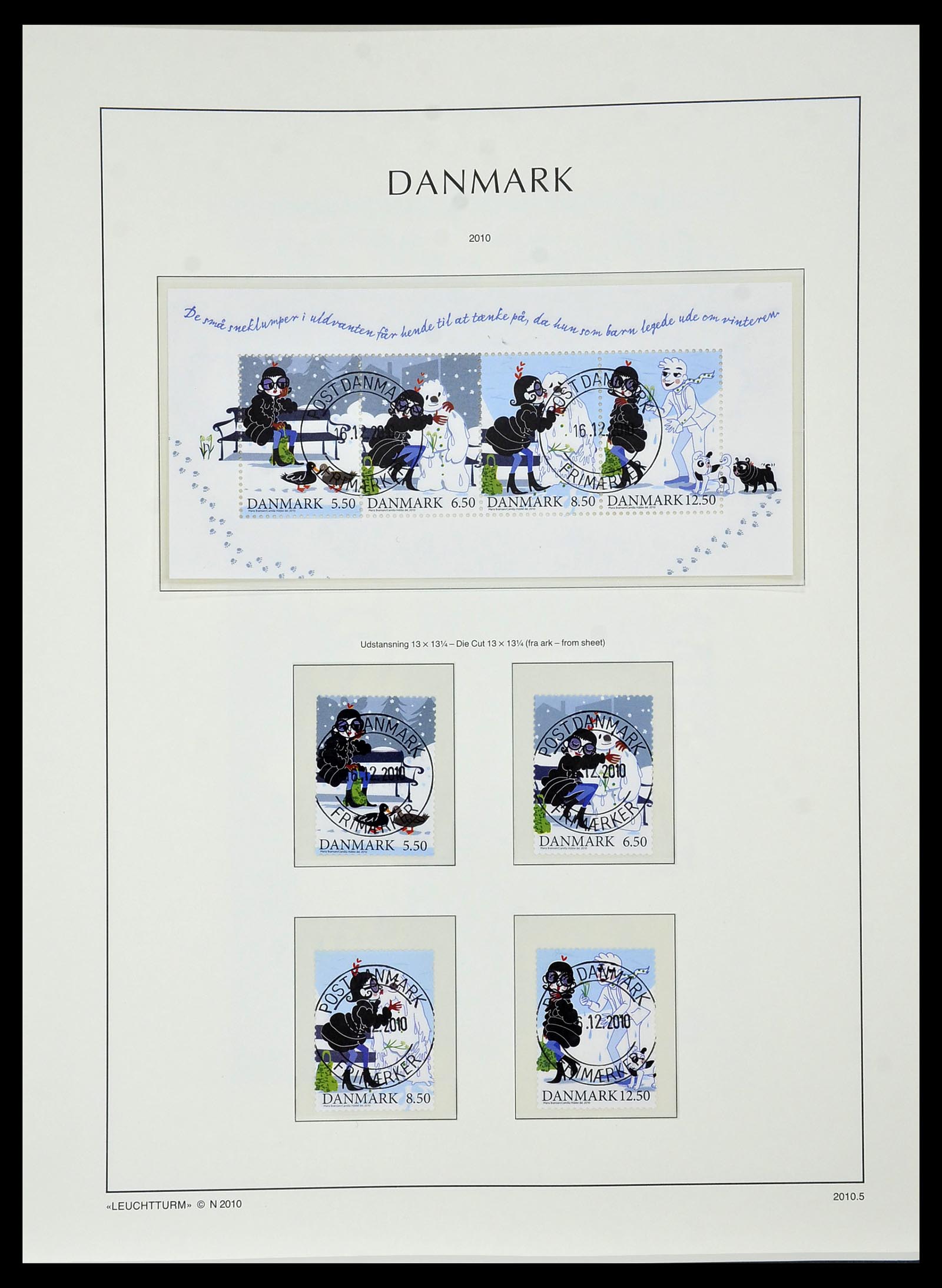 34183 152 - Postzegelverzameling 34183 Denemarken 1930-2014.