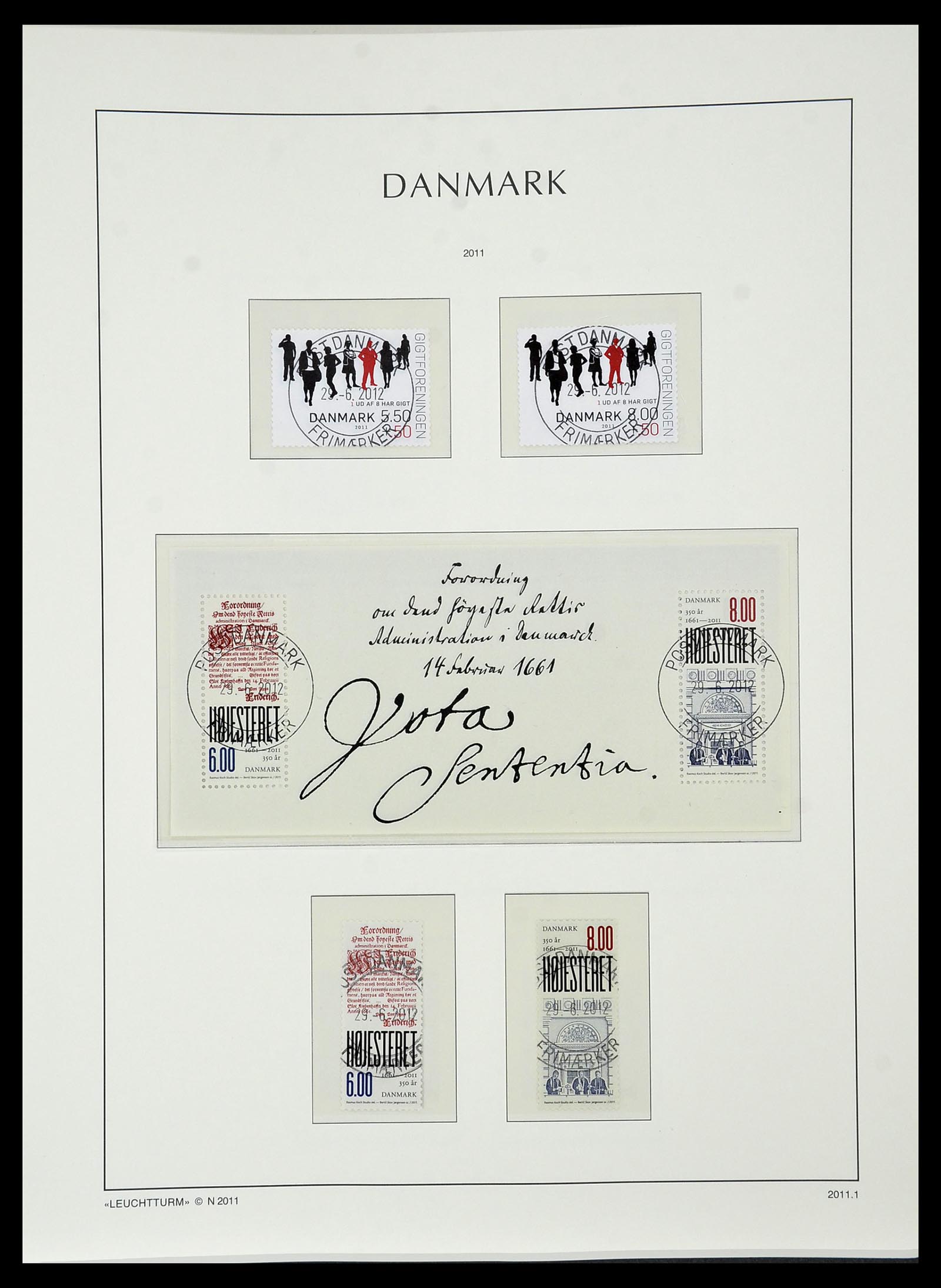 34183 157 - Postzegelverzameling 34183 Denemarken 1930-2014.