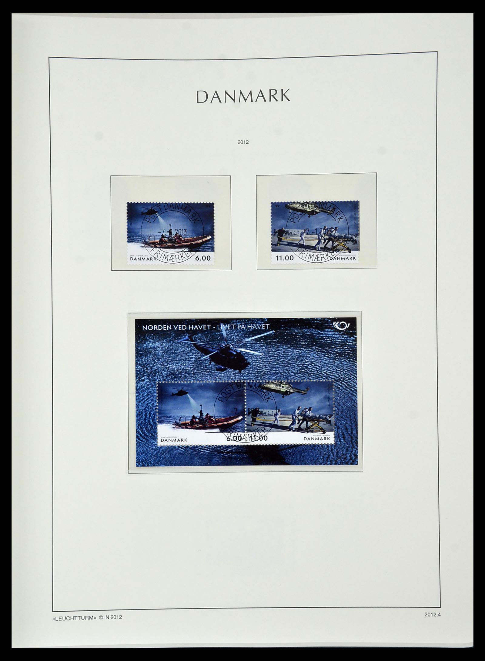 34183 168 - Postzegelverzameling 34183 Denemarken 1930-2014.