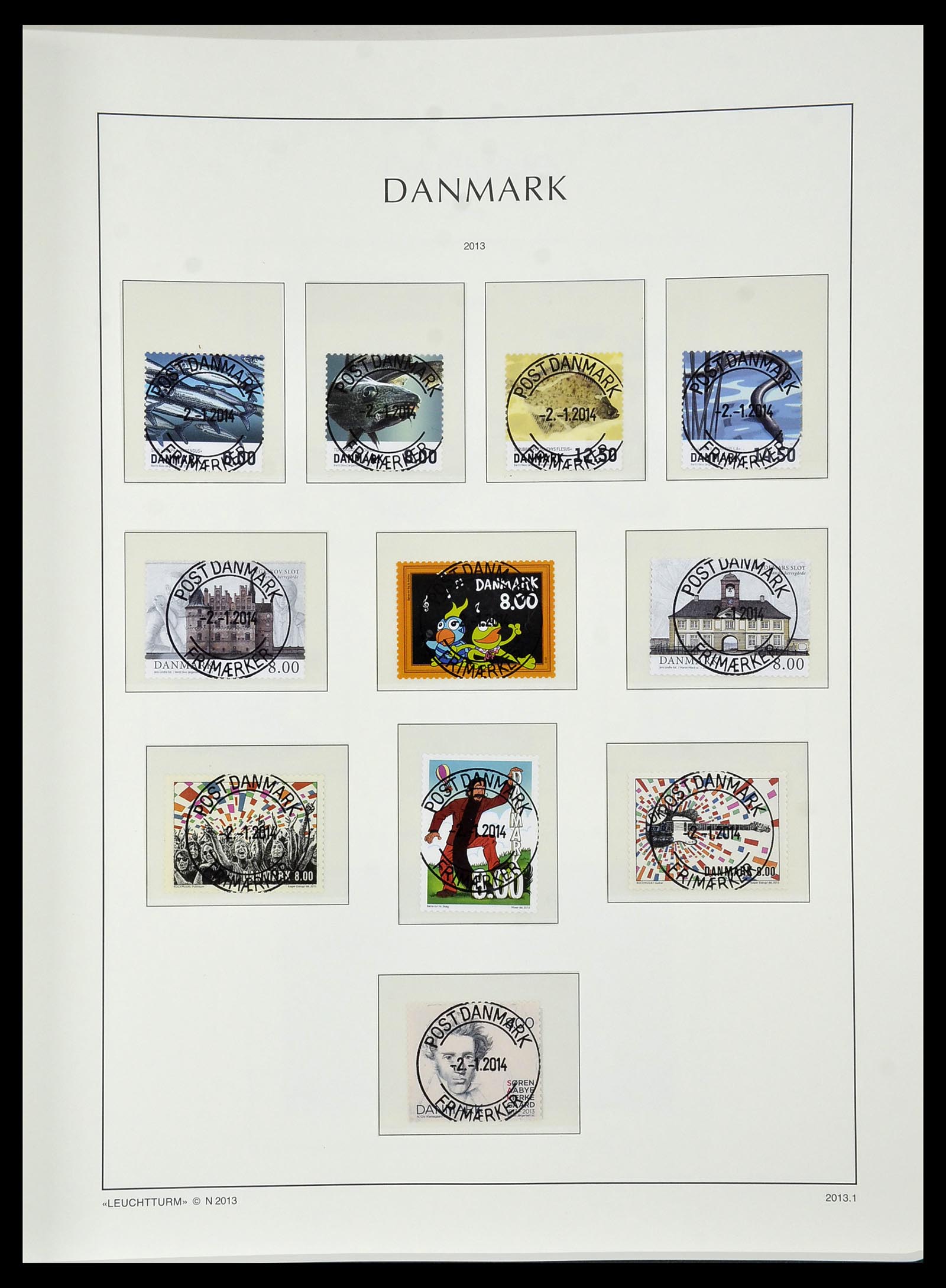 34183 171 - Postzegelverzameling 34183 Denemarken 1930-2014.