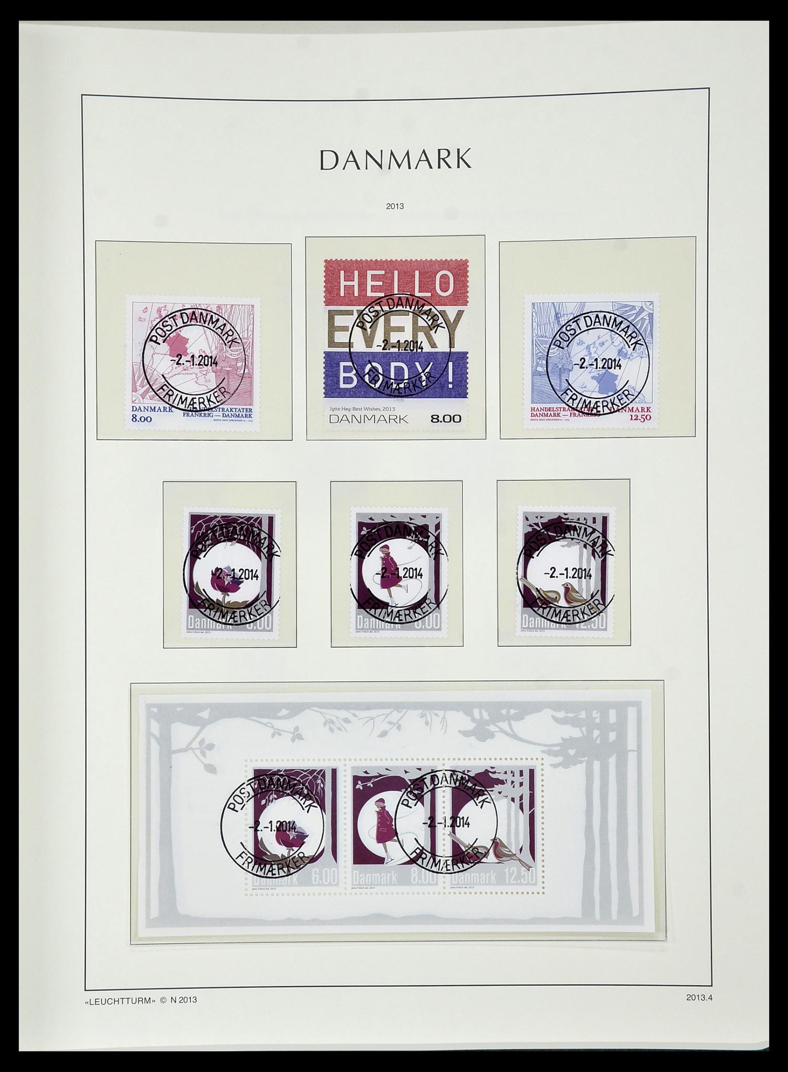 34183 174 - Stamp collection 34183 Denmark 1930-2014.