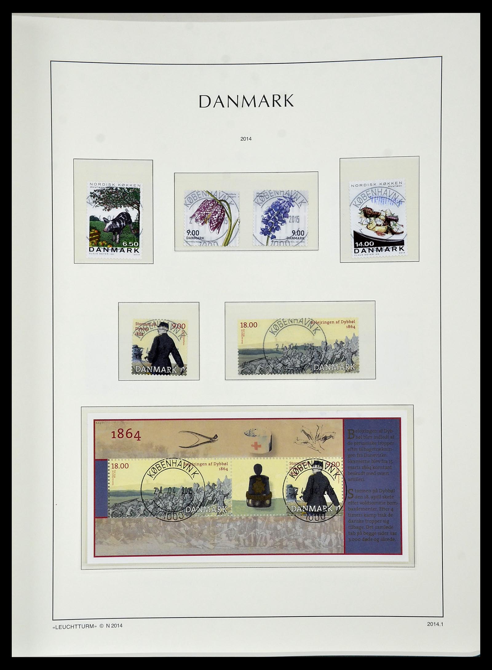 34183 176 - Postzegelverzameling 34183 Denemarken 1930-2014.