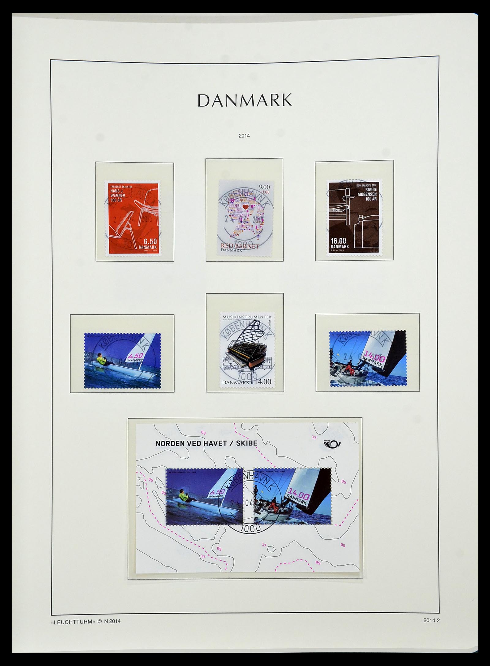 34183 177 - Postzegelverzameling 34183 Denemarken 1930-2014.