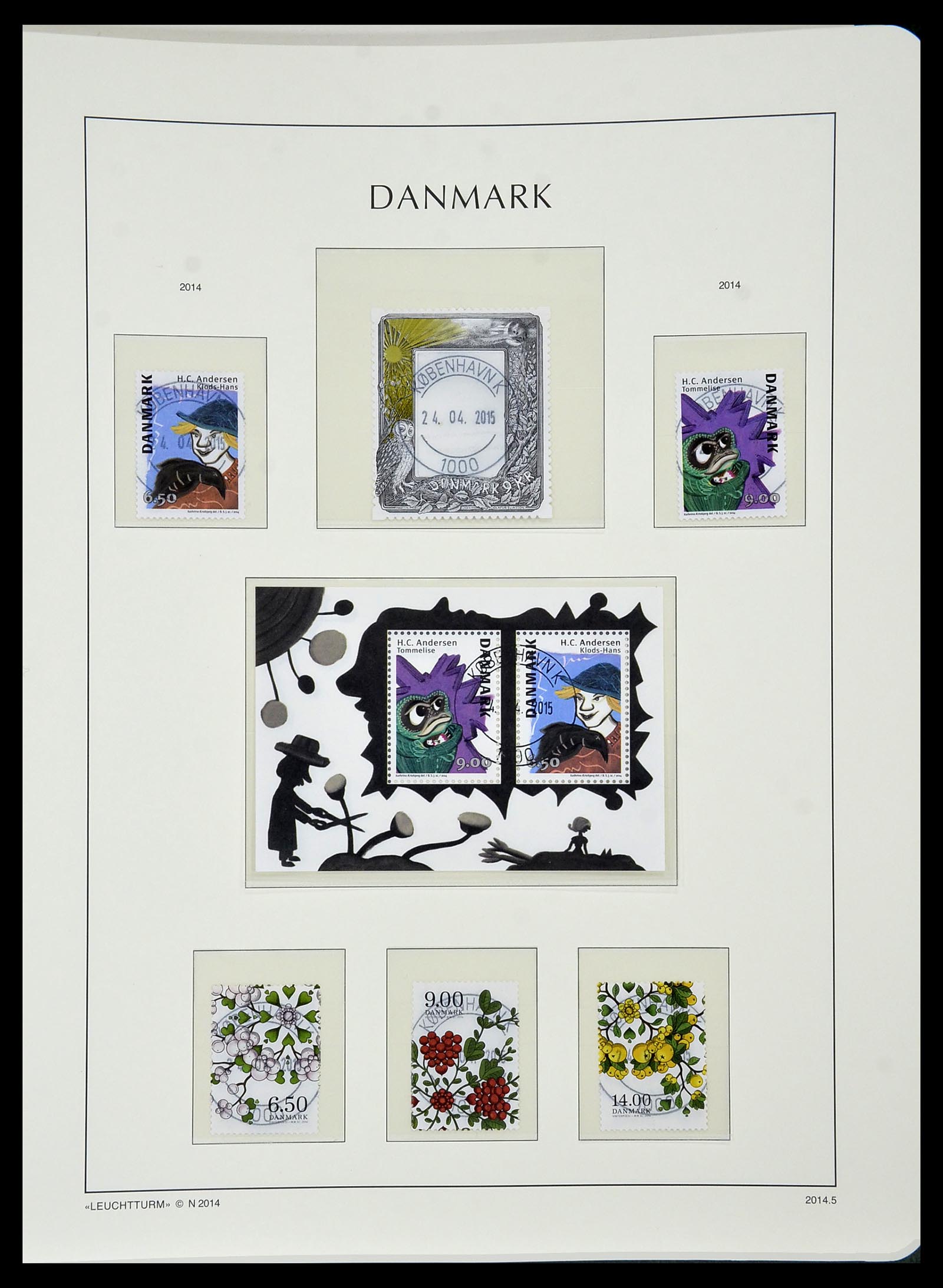 34183 180 - Postzegelverzameling 34183 Denemarken 1930-2014.