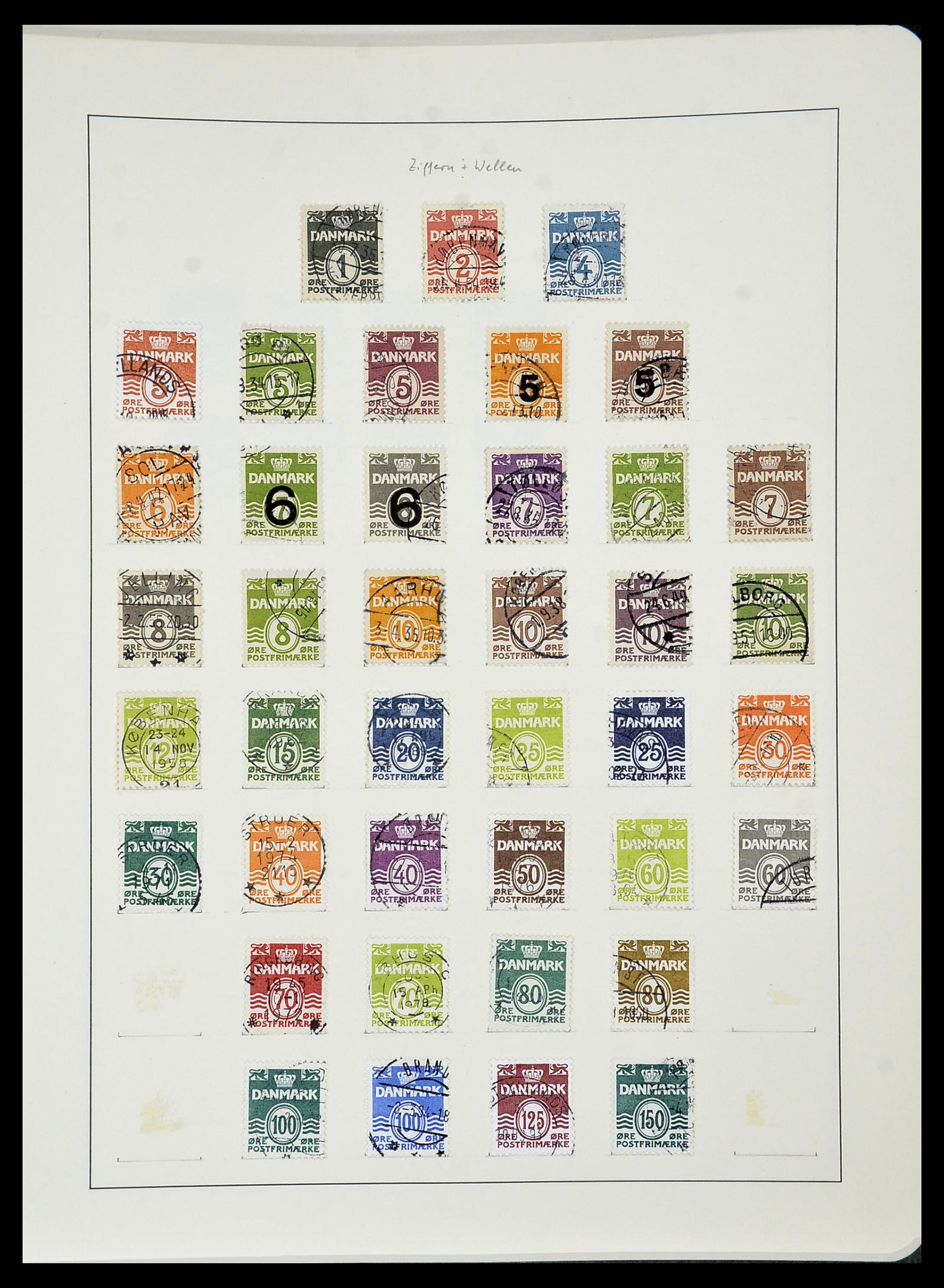 34183 181 - Postzegelverzameling 34183 Denemarken 1930-2014.