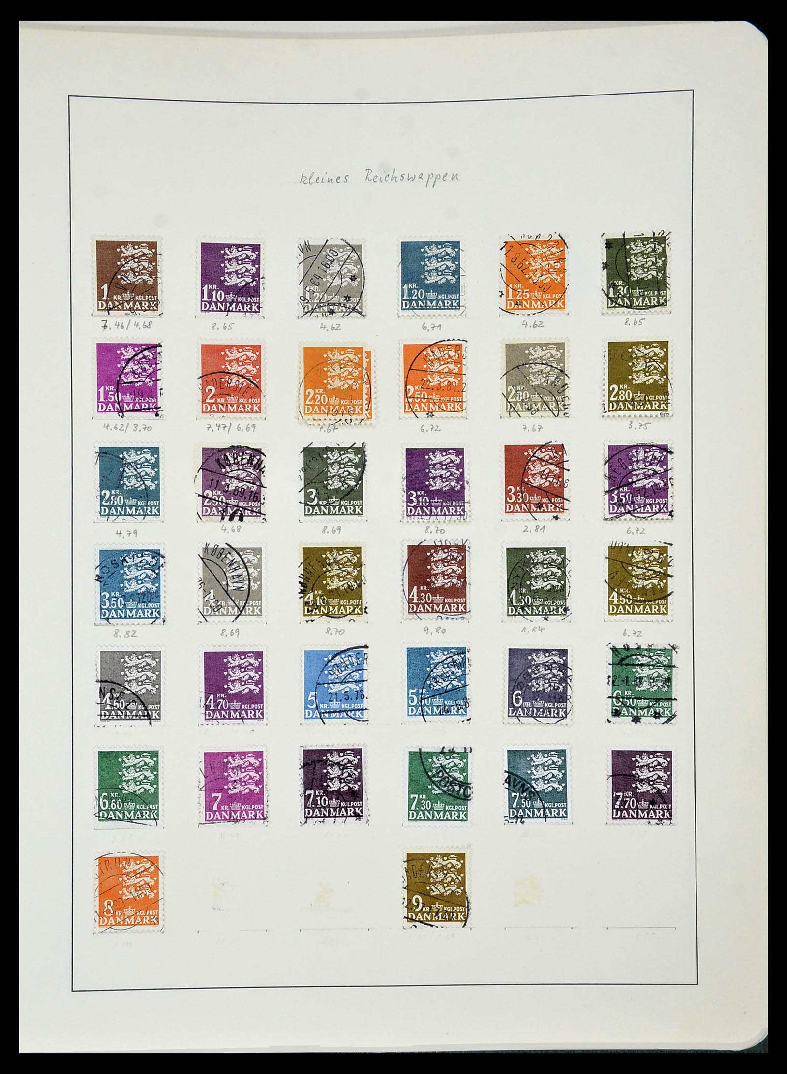 34183 186 - Postzegelverzameling 34183 Denemarken 1930-2014.