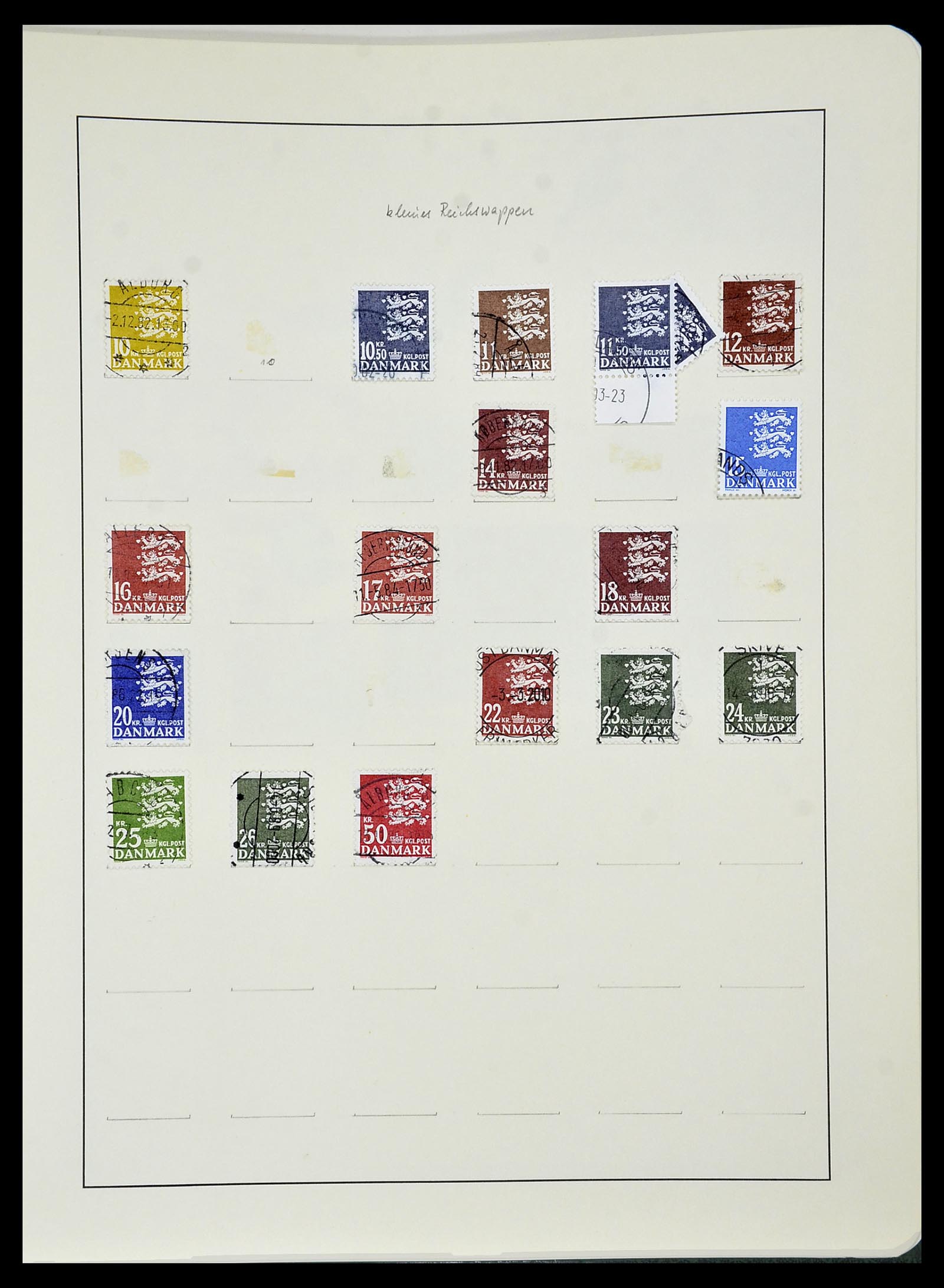 34183 187 - Postzegelverzameling 34183 Denemarken 1930-2014.