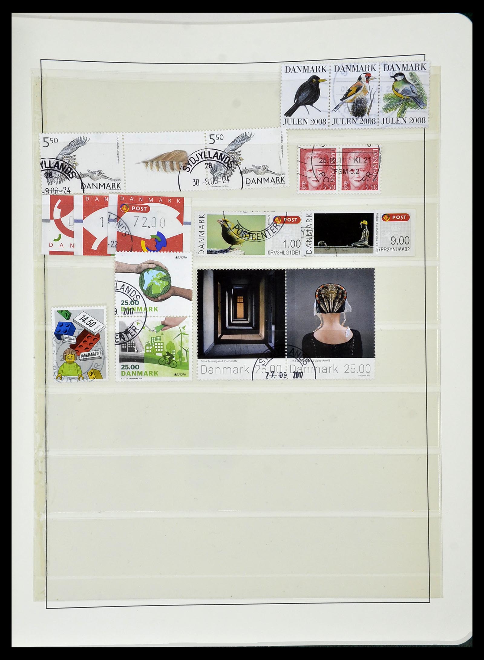 34183 188 - Postzegelverzameling 34183 Denemarken 1930-2014.