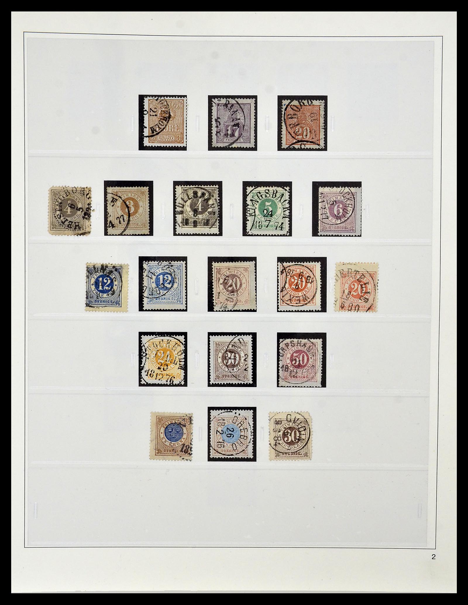 34184 002 - Postzegelverzameling 34184 Zweden 1855-1968.