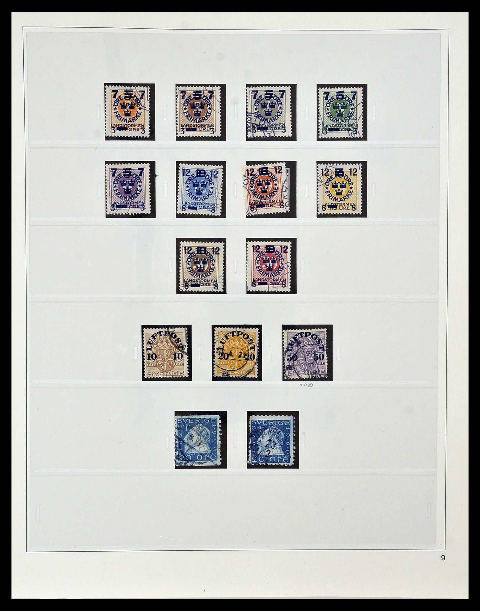 34184 008 - Postzegelverzameling 34184 Zweden 1855-1968.