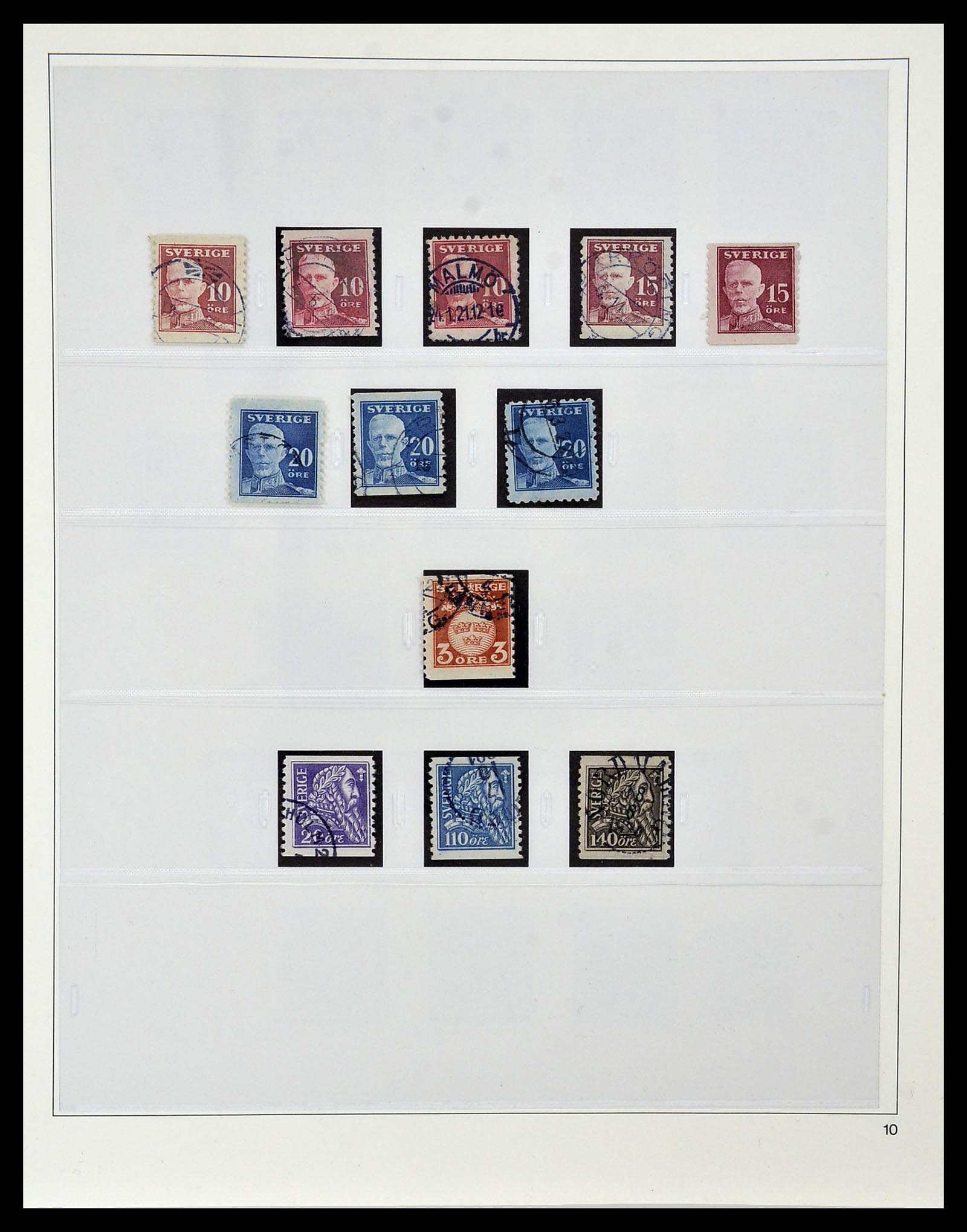 34184 009 - Postzegelverzameling 34184 Zweden 1855-1968.