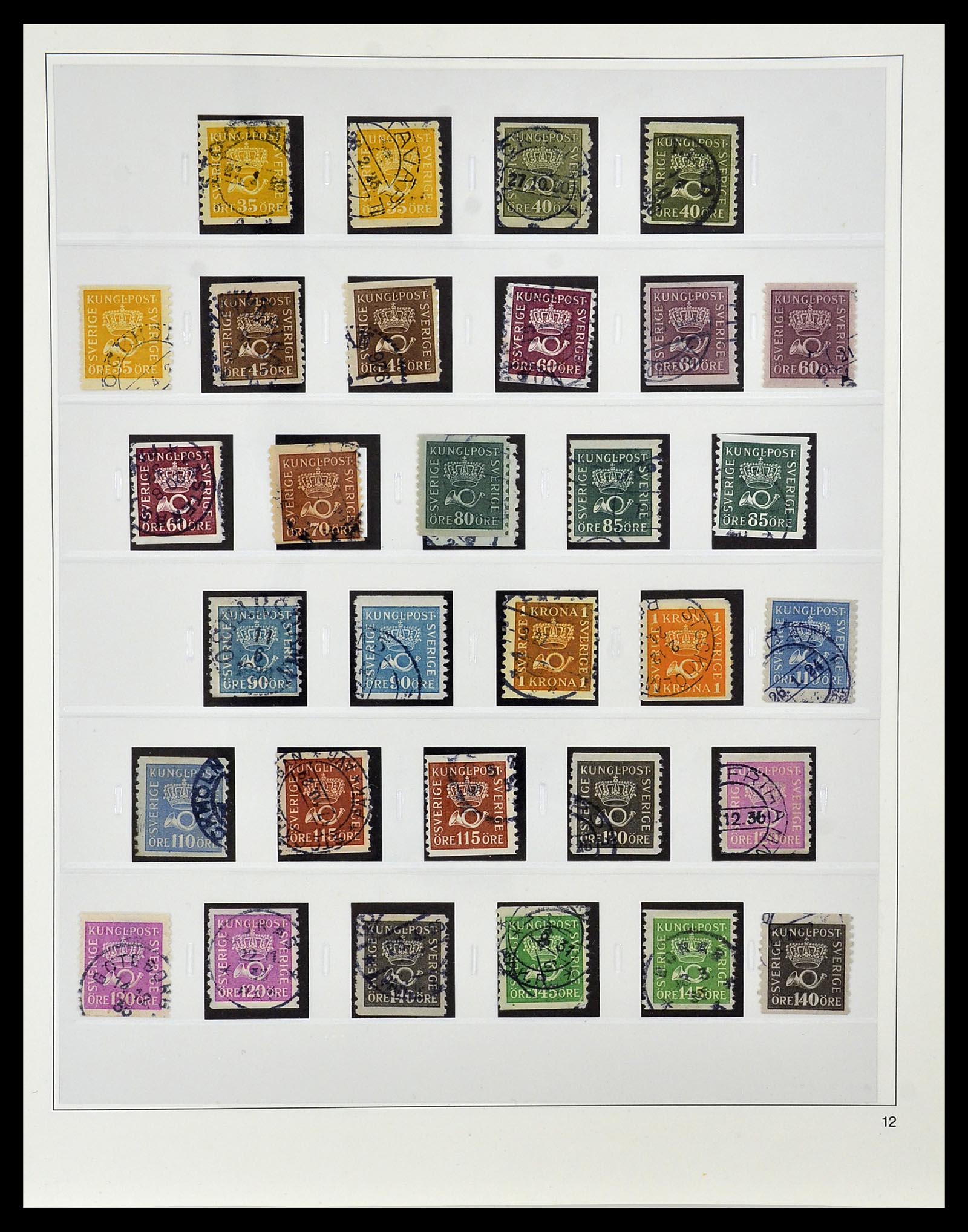 34184 011 - Postzegelverzameling 34184 Zweden 1855-1968.