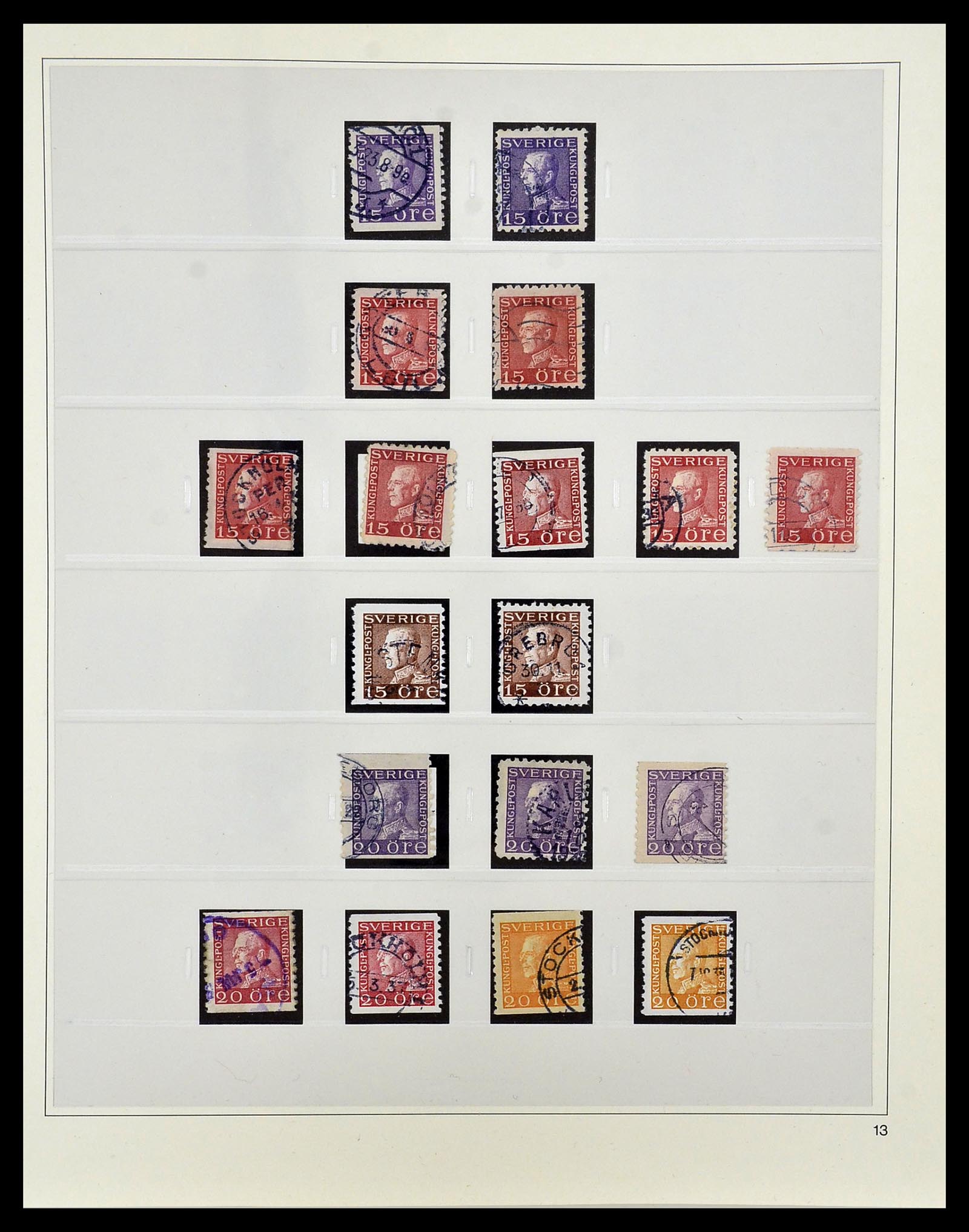 34184 012 - Postzegelverzameling 34184 Zweden 1855-1968.