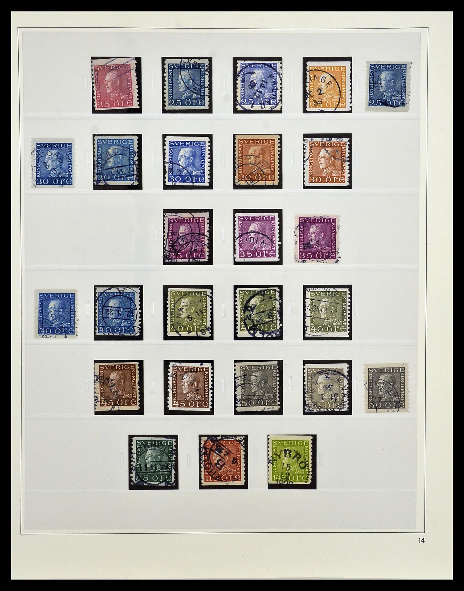 34184 013 - Postzegelverzameling 34184 Zweden 1855-1968.